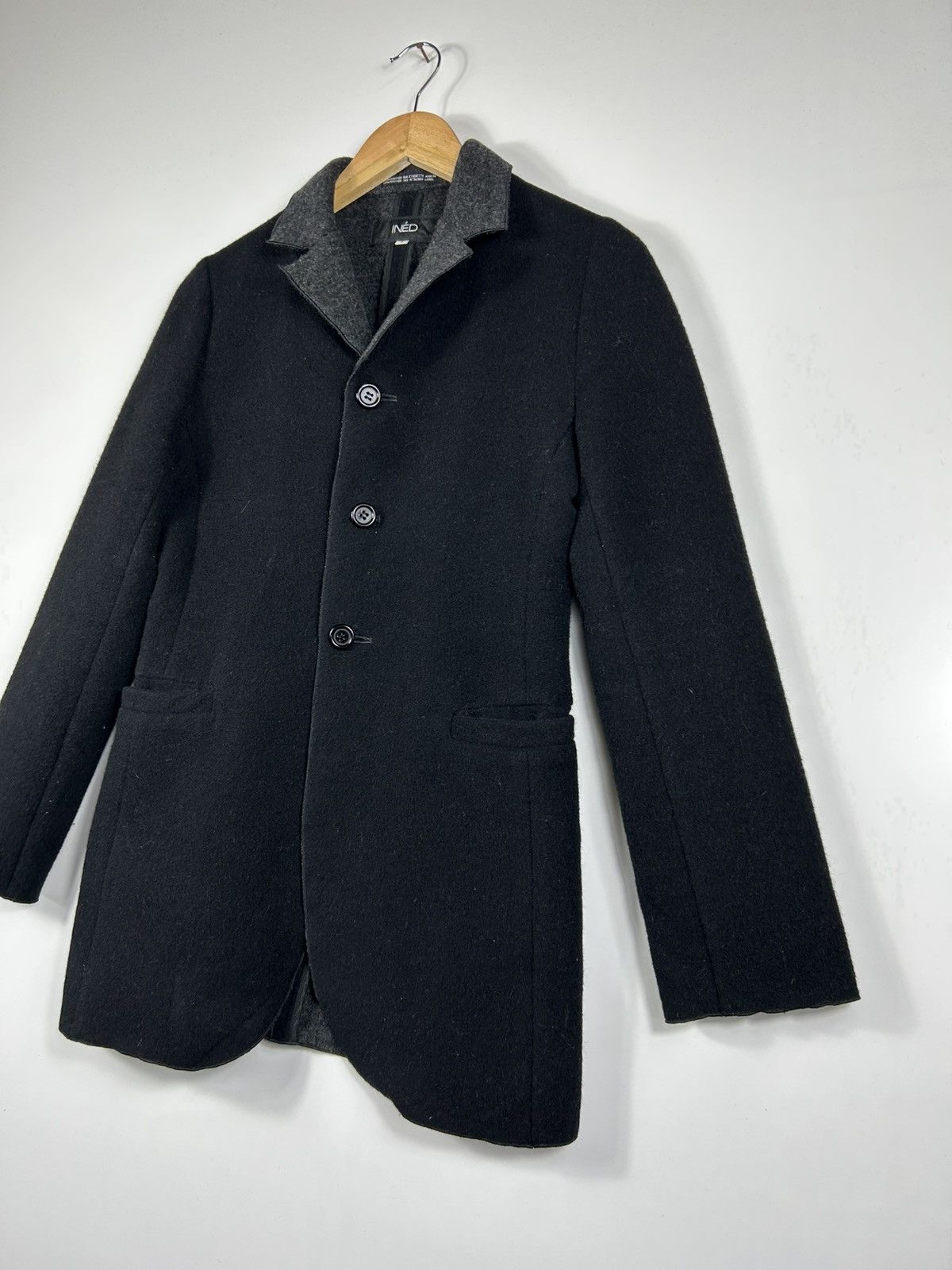 Designer × Japanese Brand × Yohji Yamamoto 🔥Ined Yohji Yamamoto Wool Single Breast Size XS / US 0-2 / IT 36-38 - 3 Thumbnail