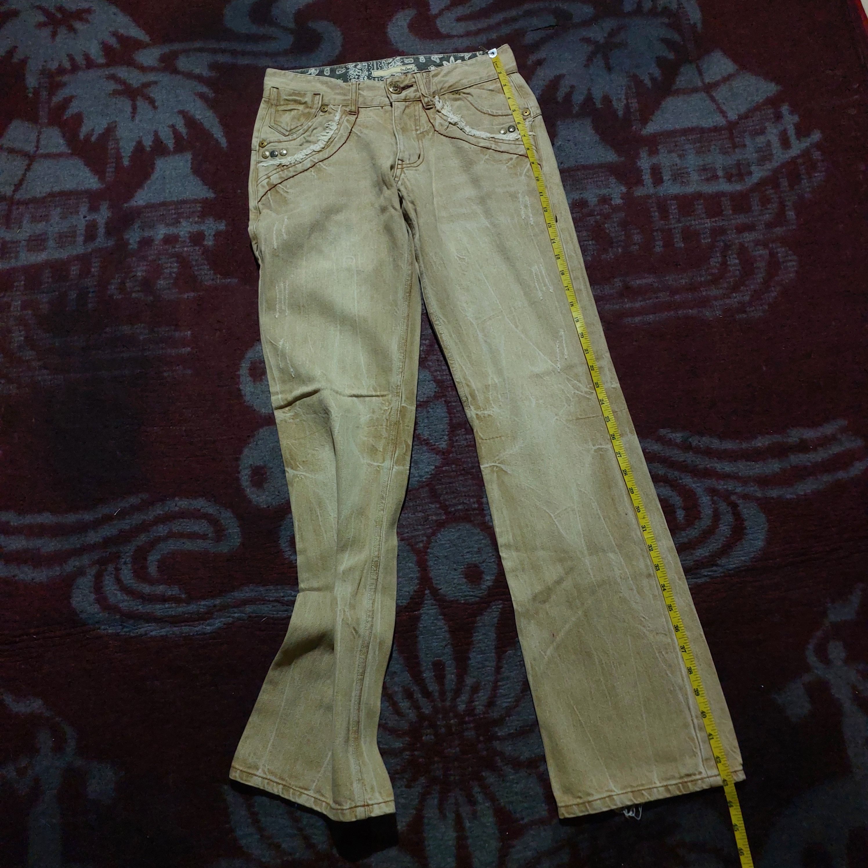 Tornado Mart Oil cake japanese faded dark beige boot cut jeans Size US 30 / EU 46 - 14 Thumbnail