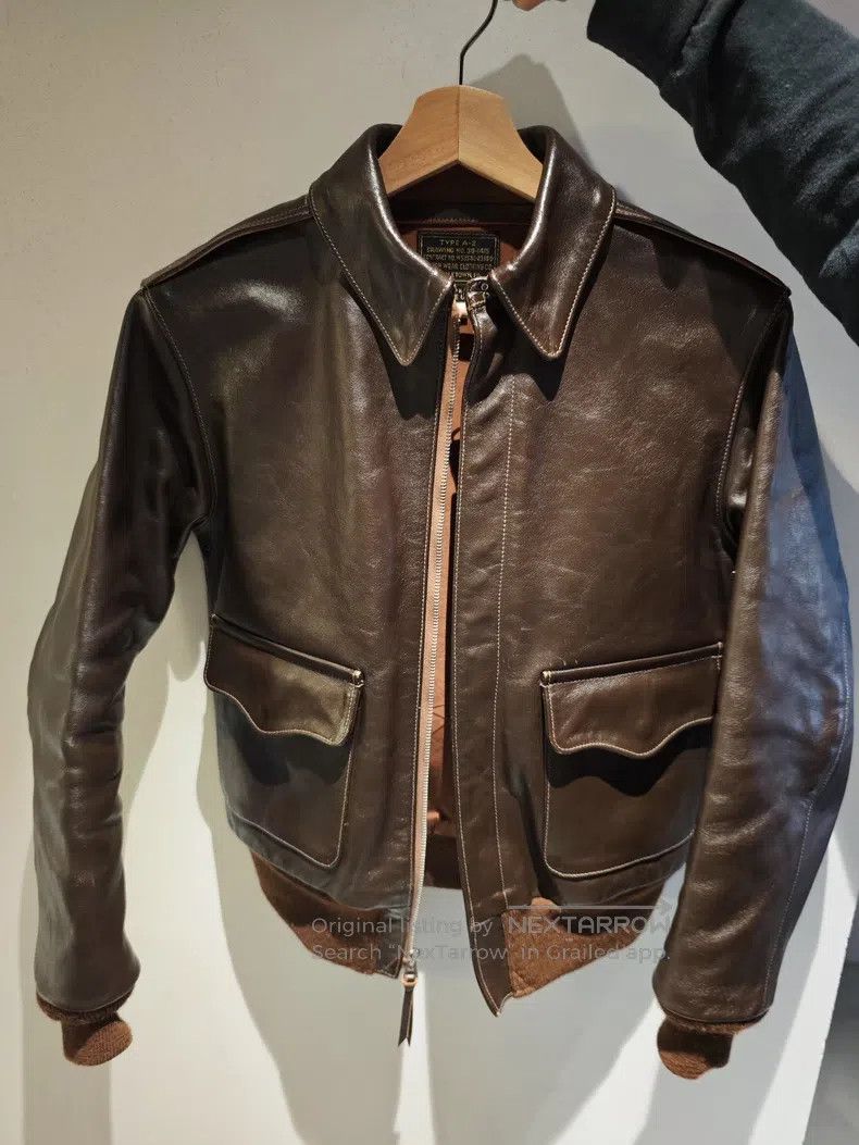 The Real McCoy's The Real McCoys A2 flight jacket horseskin jacket leather Size US S / EU 44-46 / 1 - 1 Thumbnail