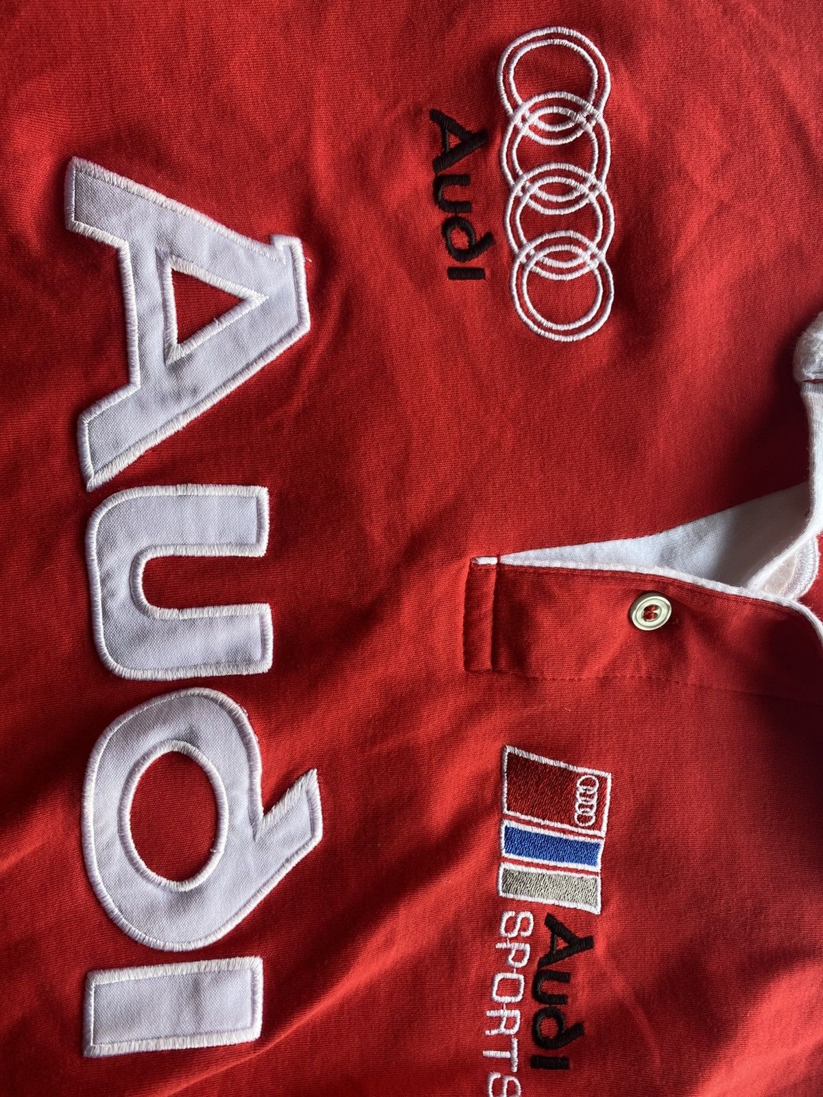 Audi Retro red audi polo Size US L / EU 52-54 / 3 - 3 Thumbnail