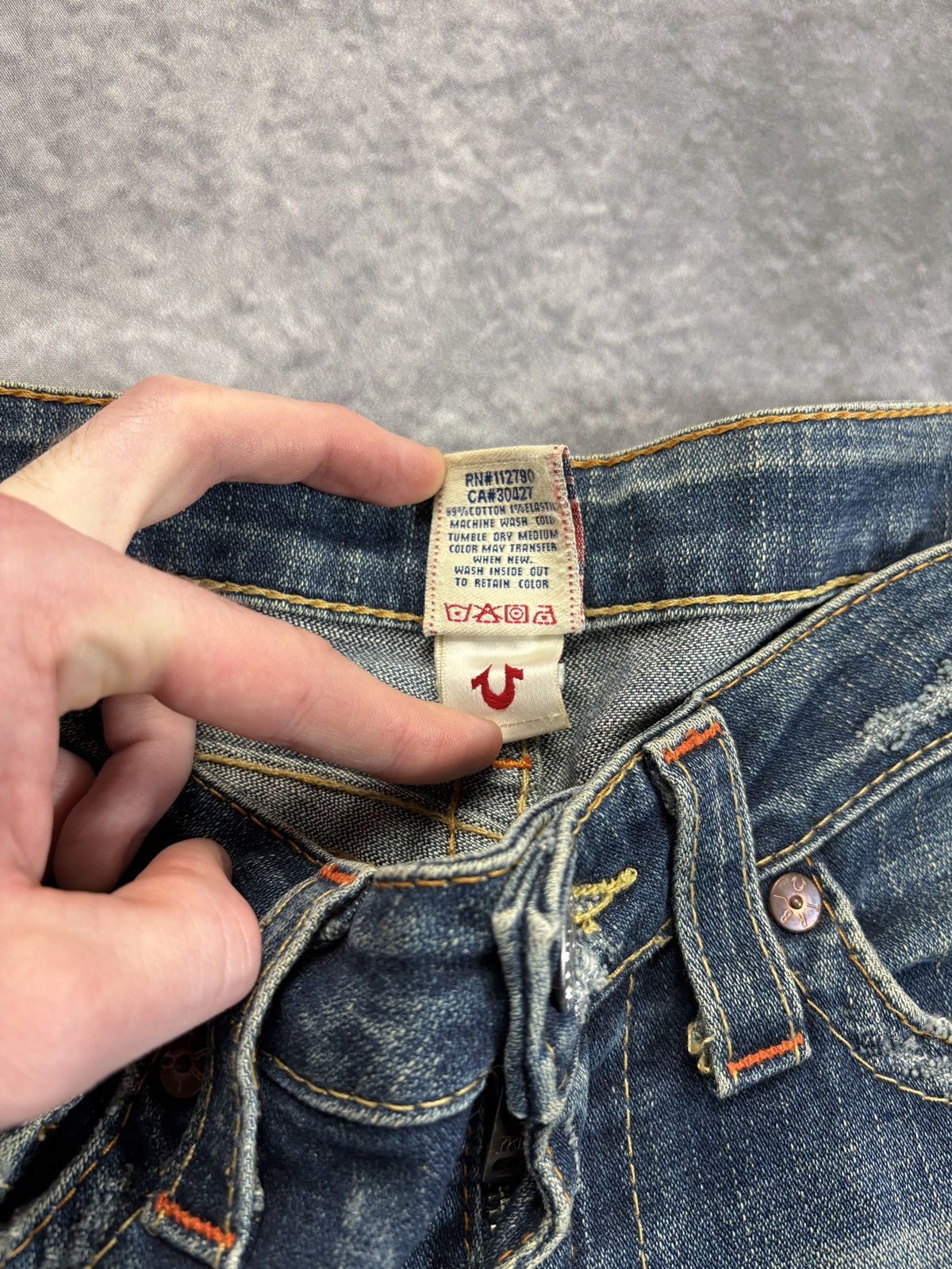 True Religion 2000s True Religion Jeans Made in USA Vintage Denim Pants 27 Size 30" / US 8 / IT 44 - 10 Thumbnail