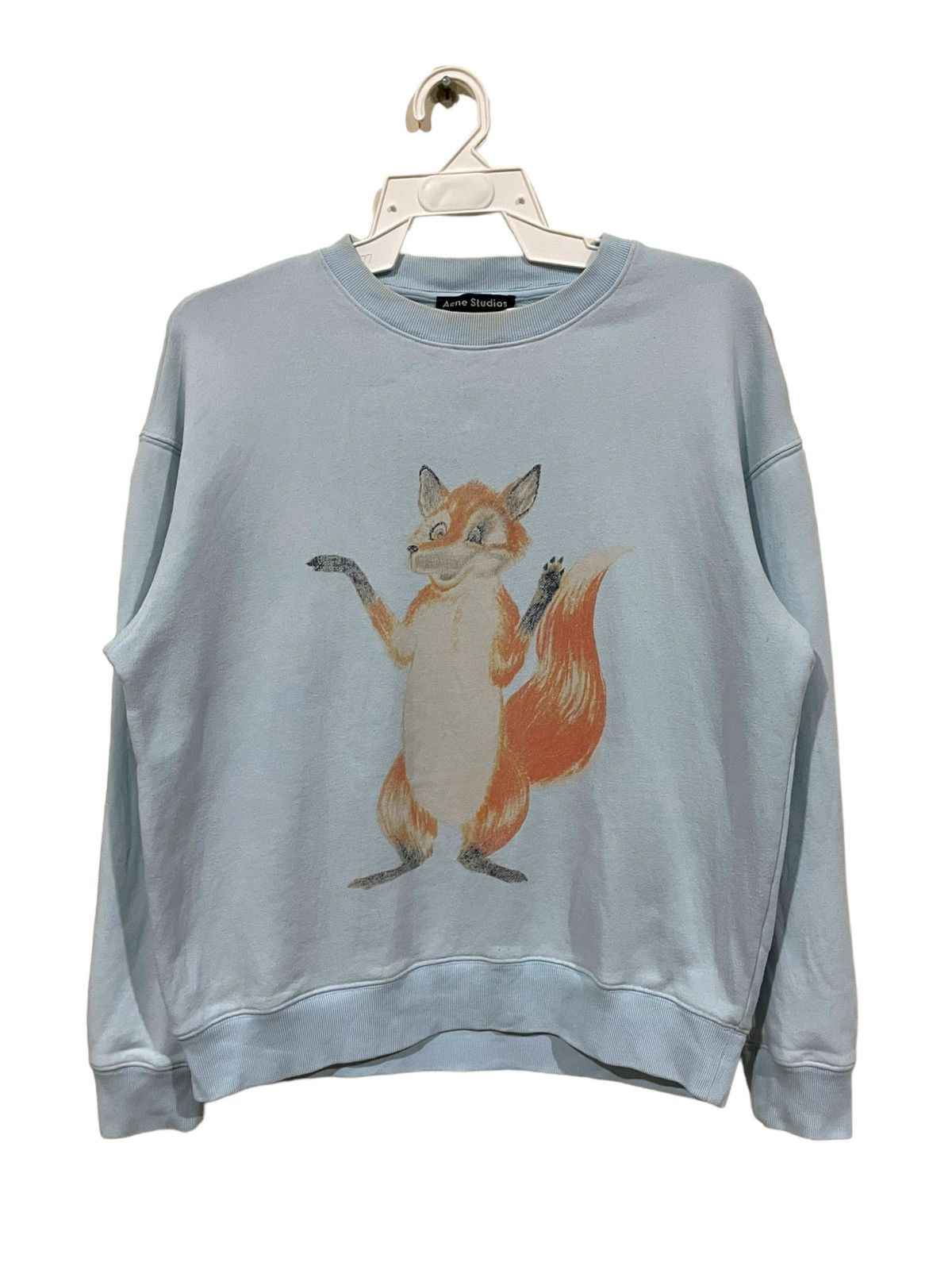 Rare🔥Acne Studios College Face Slubby Distressed Jumper