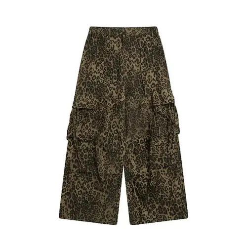 Jean Maijima x Rieko Stylish Leopard Print Cargo Pants Size US 30 / EU 46 - 5 Thumbnail
