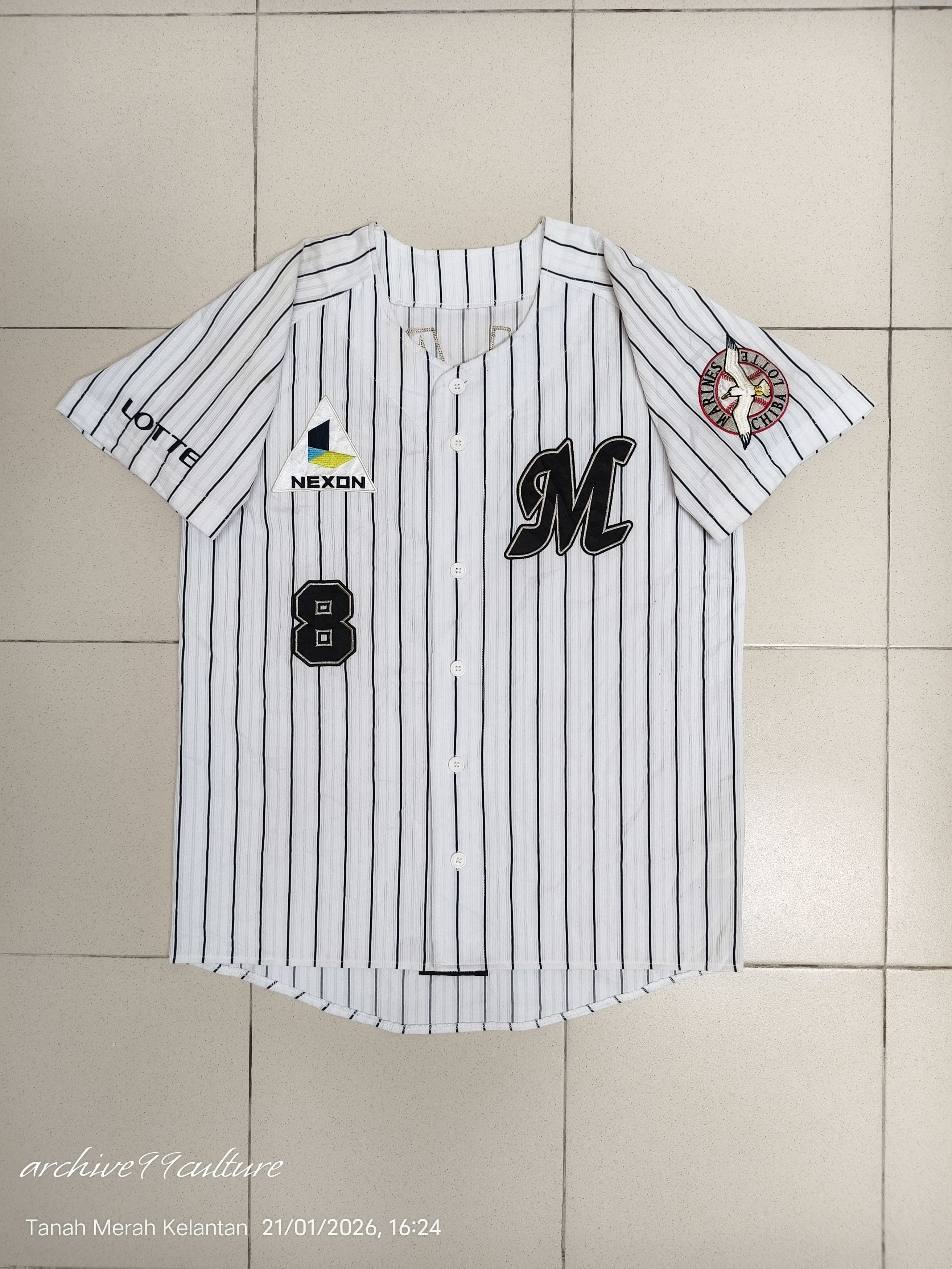 Descente Rare Chiba Lotte Marines Toshiaki Imae Home Jersey Size US M / EU 48-50 / 2 - 19 Thumbnail