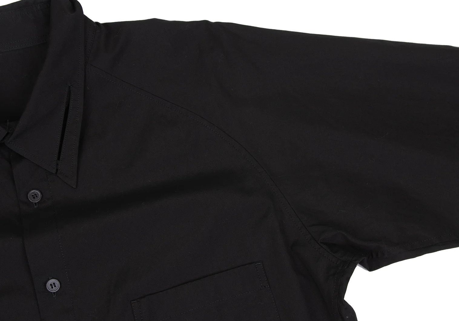 Yohji Yamamoto Yohji Yamamoto Asymmetrical Collar Shirt Black Size US M / EU 48-50 / 2 - 8 Thumbnail