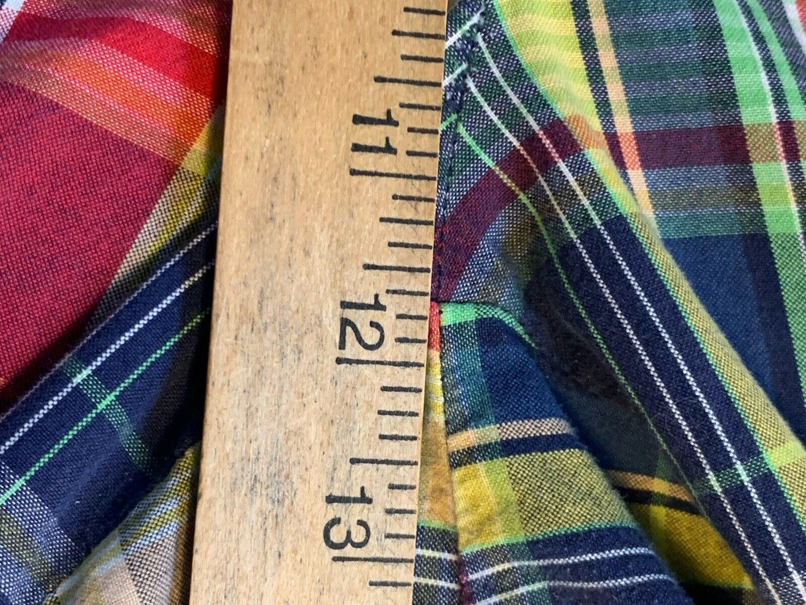 Polo Ralph Lauren Vtg Polo Ralph Lauren Men’s Belt-back Madras Cargo Shorts Size US 35 - 12 Thumbnail
