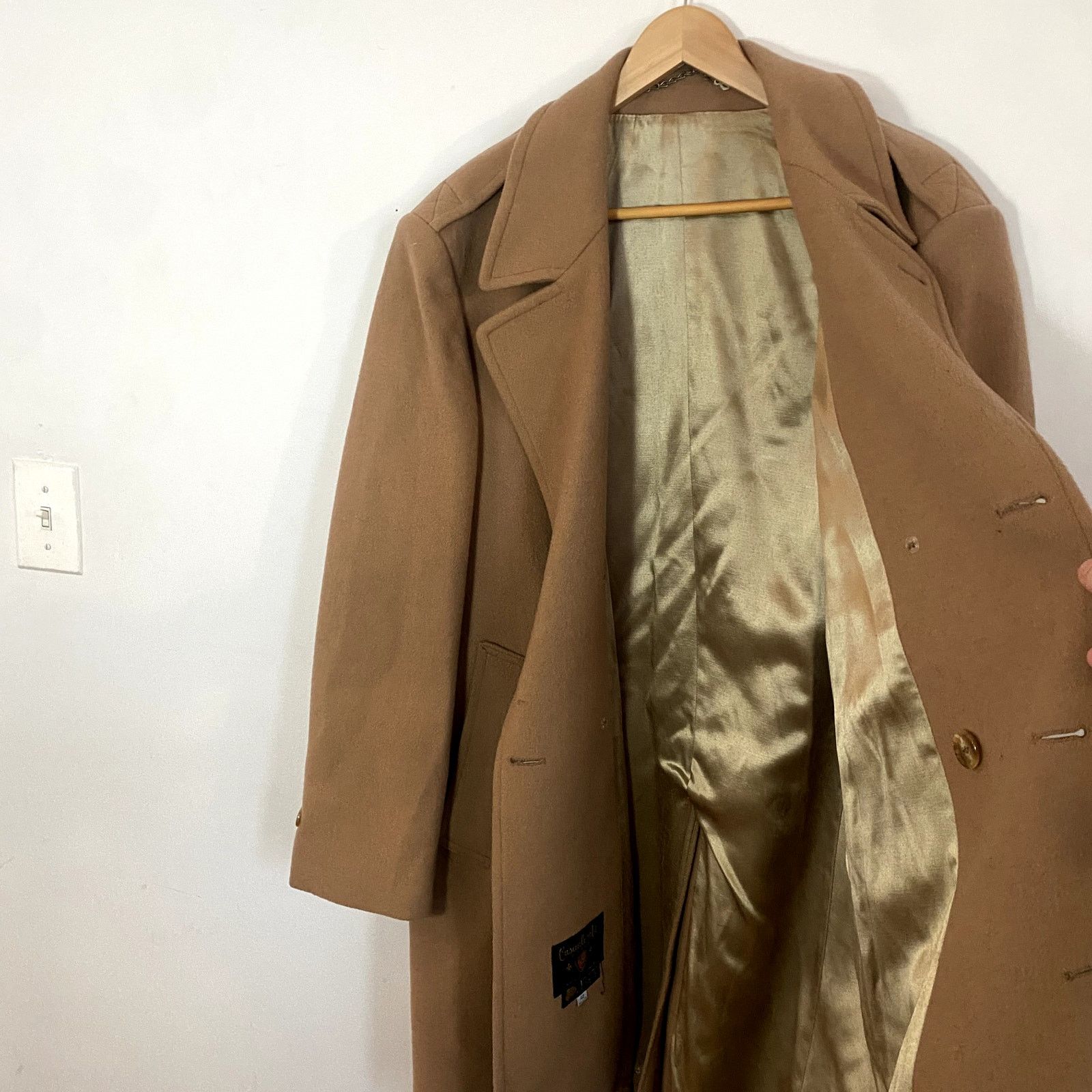 Vintage Vintage Camel Doublebreated 100% Wool Overcoat Casualcraft Size US L / EU 52-54 / 3 - 9 Thumbnail
