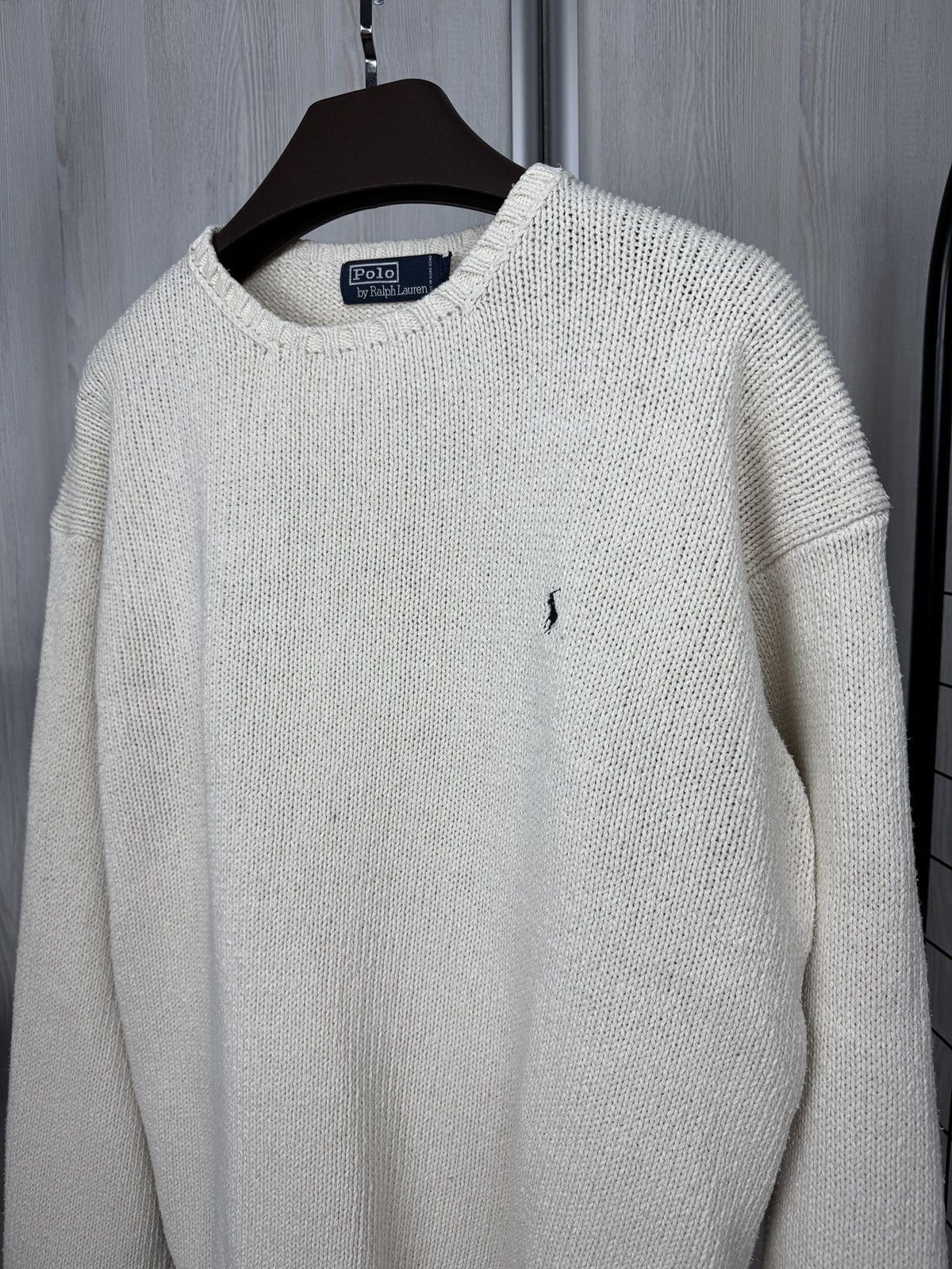 Polo Ralph Lauren Polo Ralph Lauren vintage beige knitted sweater Hong Kong Size US XXL / EU 58 / 5 - 4 Thumbnail