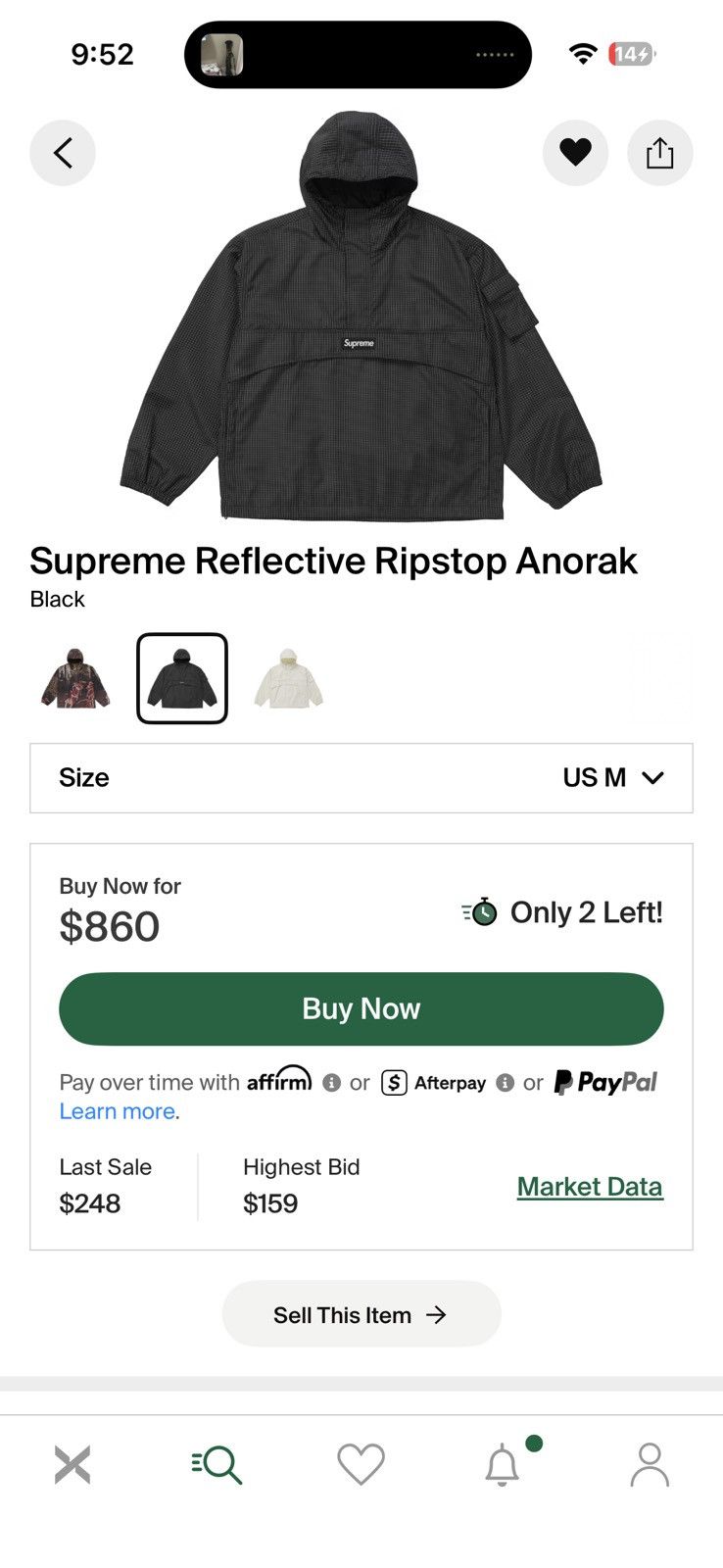 Supreme Supreme Reflective Anorak Size US M / EU 48-50 / 2 - 7 Thumbnail