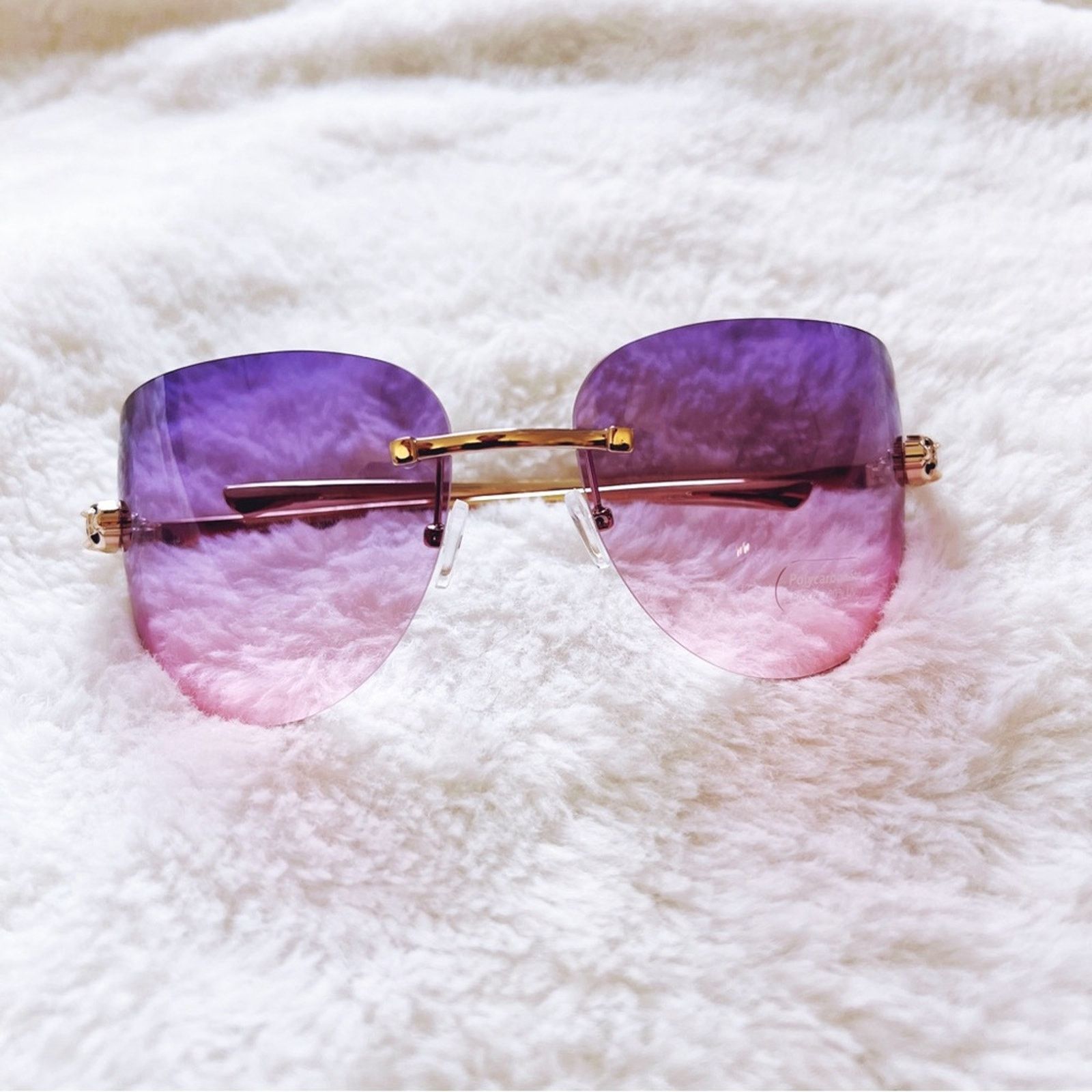 Other Ophelia Purple Floral Chic Sunglasses Size ONE SIZE - 2 Thumbnail
