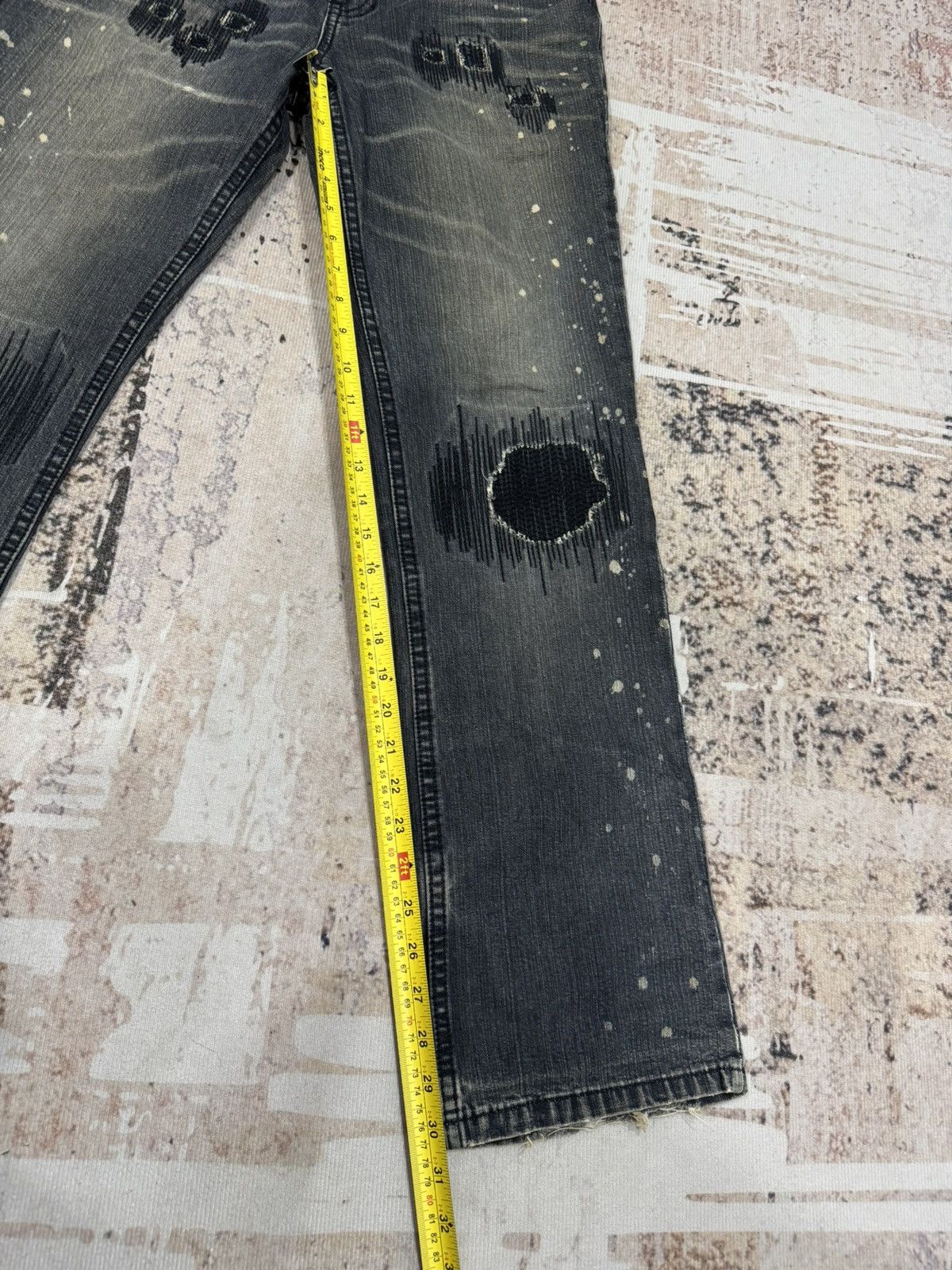 If Six Was Nine vintage NumberNine distress jeans non selvedge Size US 30 / EU 46 - 12 Thumbnail