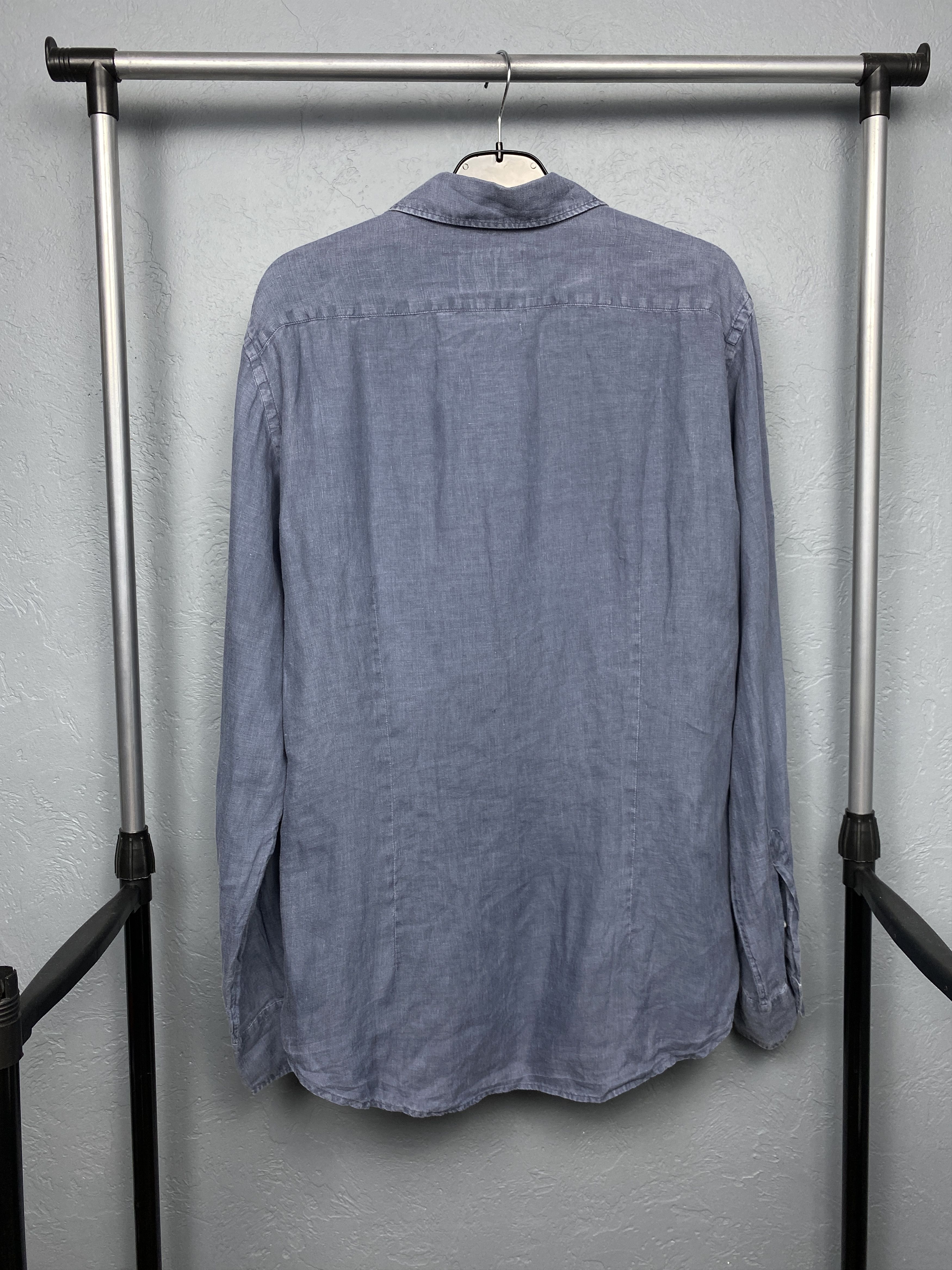 Fay Fay Vintage Mens LINEN Long Sleeve Shirt Size US L / EU 52-54 / 3 - 7 Thumbnail