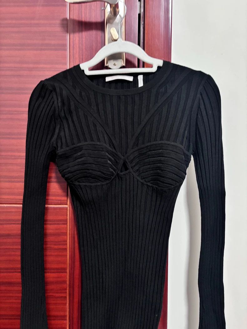 Helmut Lang HELMUT LANG Knitted lace up jacket for ladies Size XS / US 0-2 / IT 36-38 - 2 Thumbnail