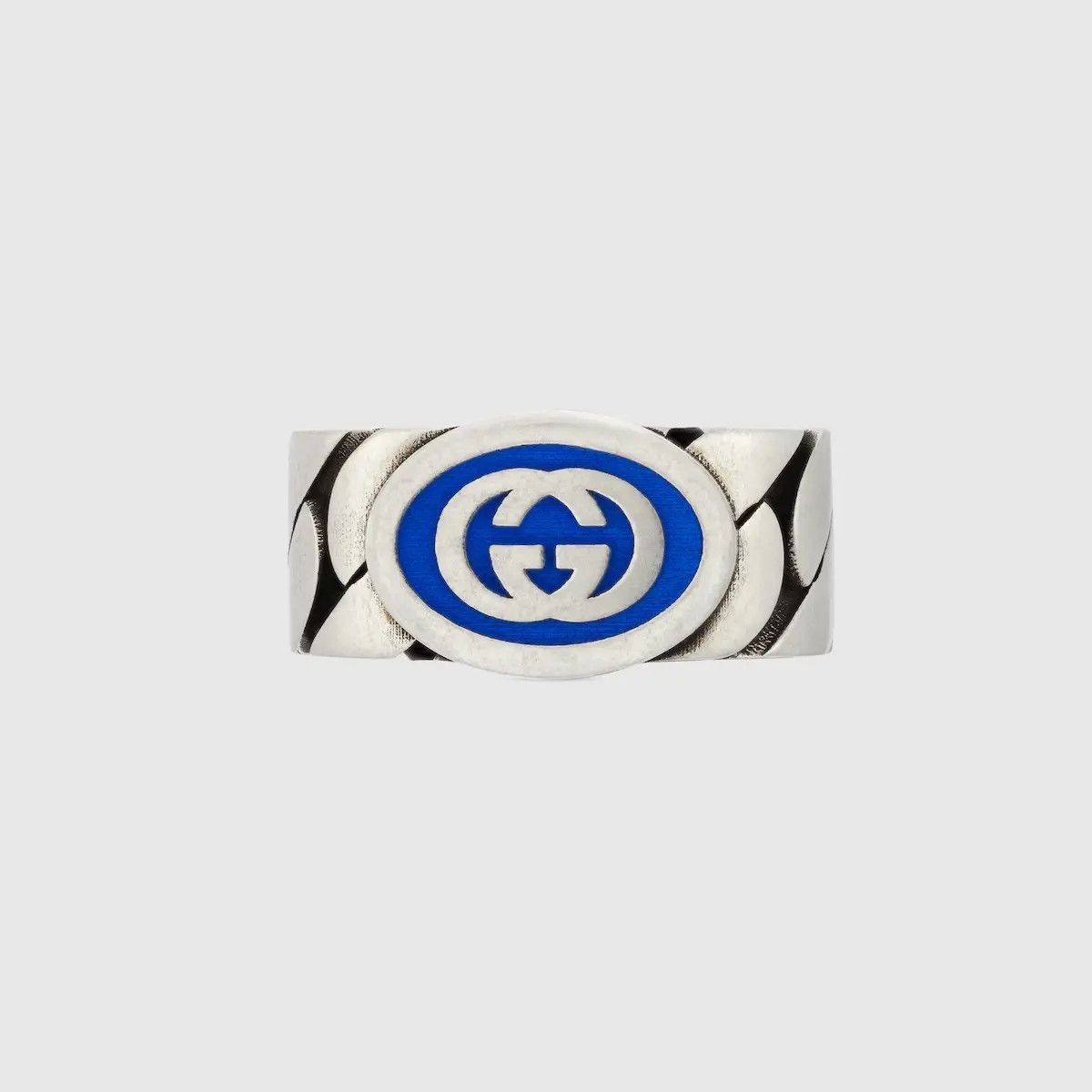oc11z0126 Size: 22 / Interlocking Enamel Ring In Multi Color