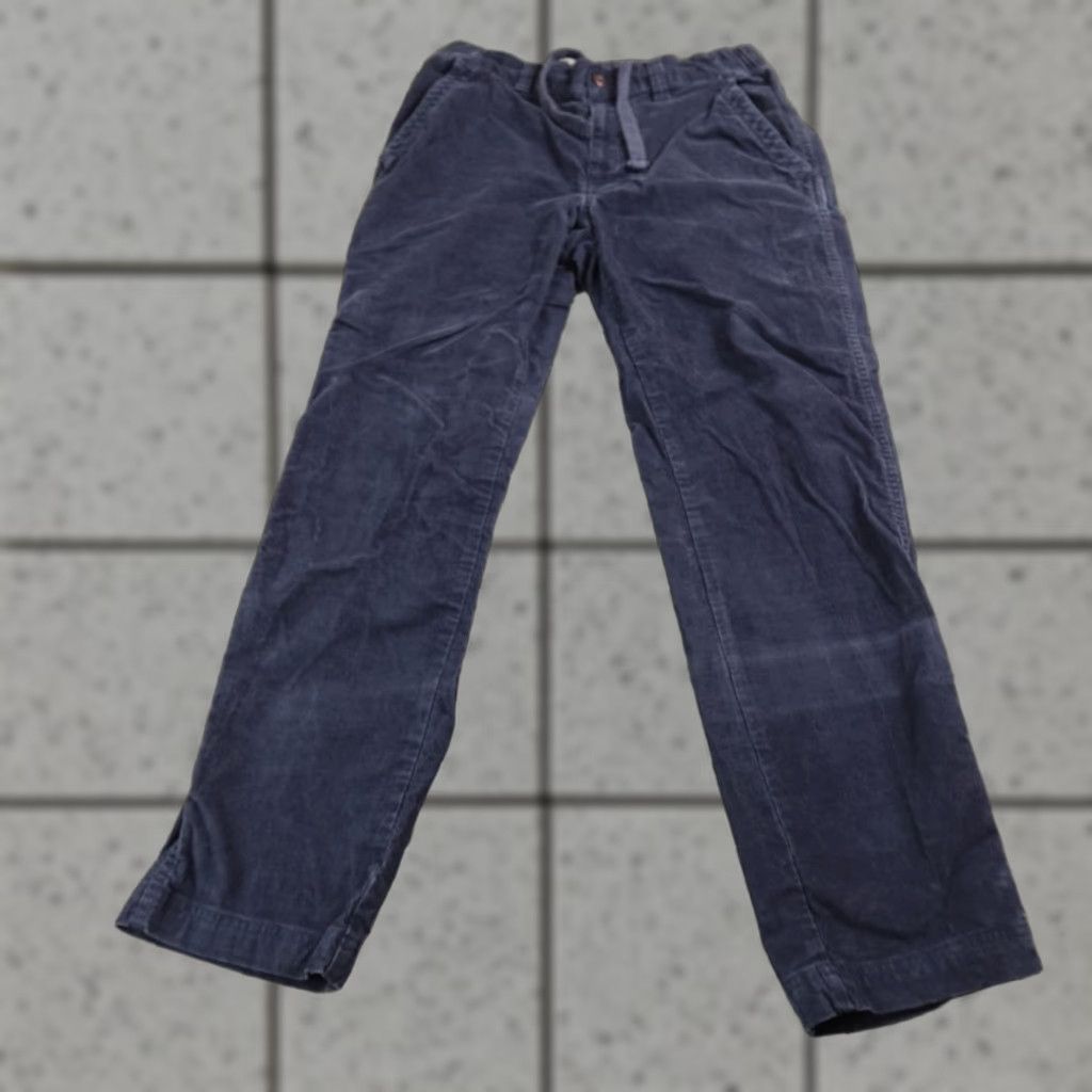 Vintage L.L. Bean Pants Mens M Blue Beanflex Corduroy Chino Drawstring Stretch Hike Casual Workwear Ripstop? Size US 31 - 1 Thumbnail