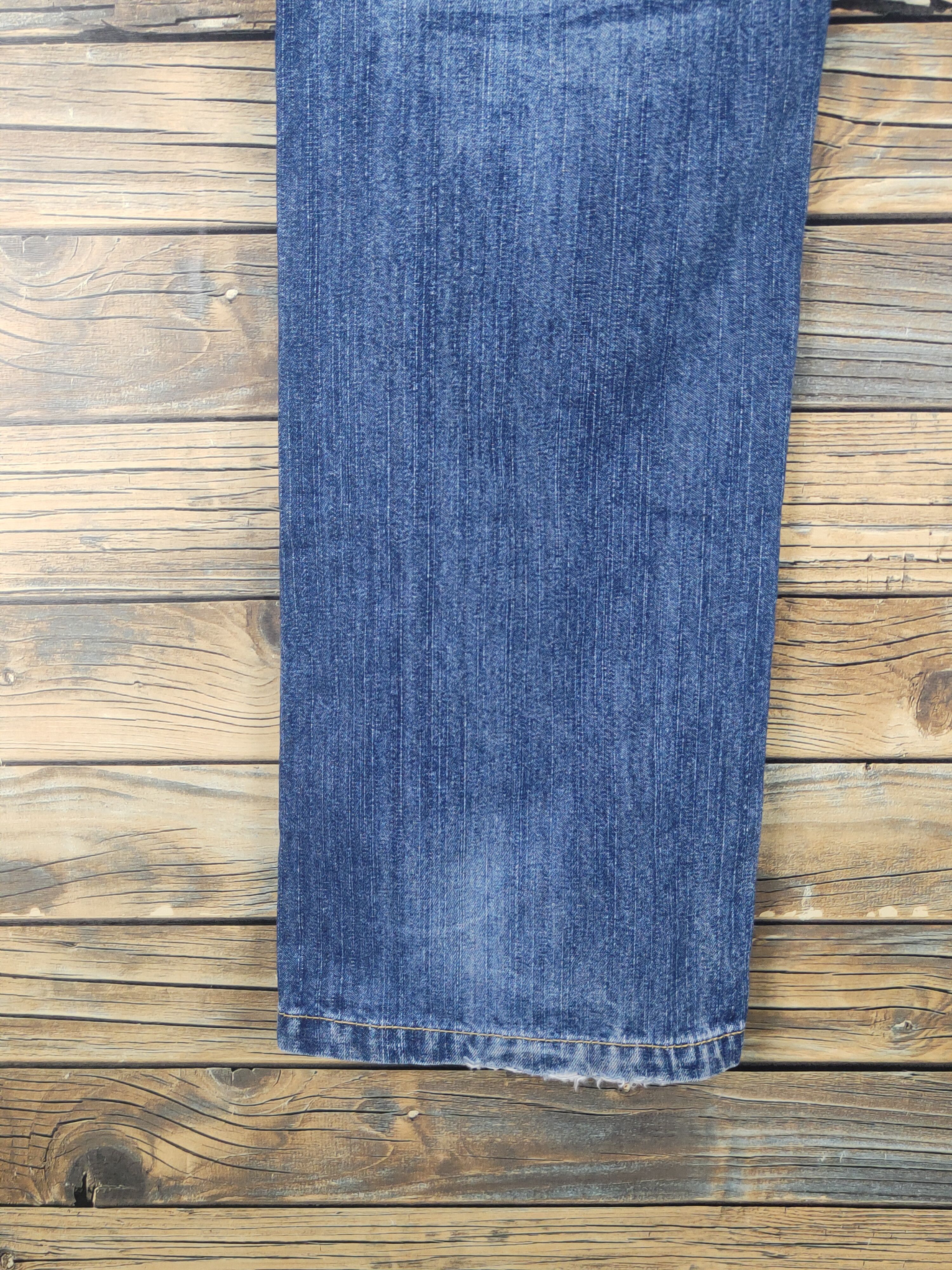 Japanese Brand W.a.z.p Dark Blue Distressed Ripped denim Jeans #W1613 Size 30" / US 8 / IT 44 - 9 Thumbnail