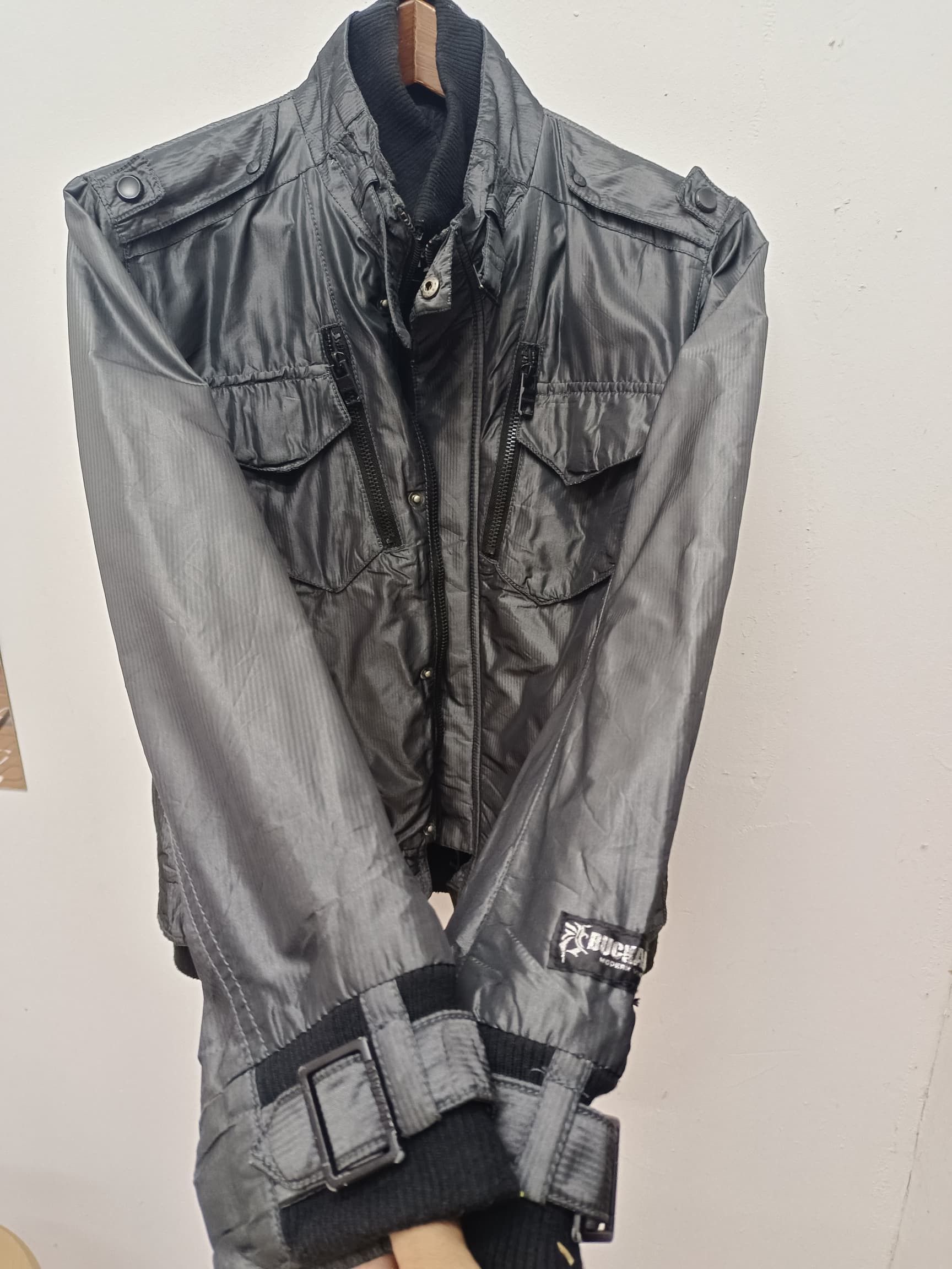 Vintage vintage 🔥Buckaroo Quilted Military Style black Jacket Size US L / EU 52-54 / 3 - 7 Thumbnail