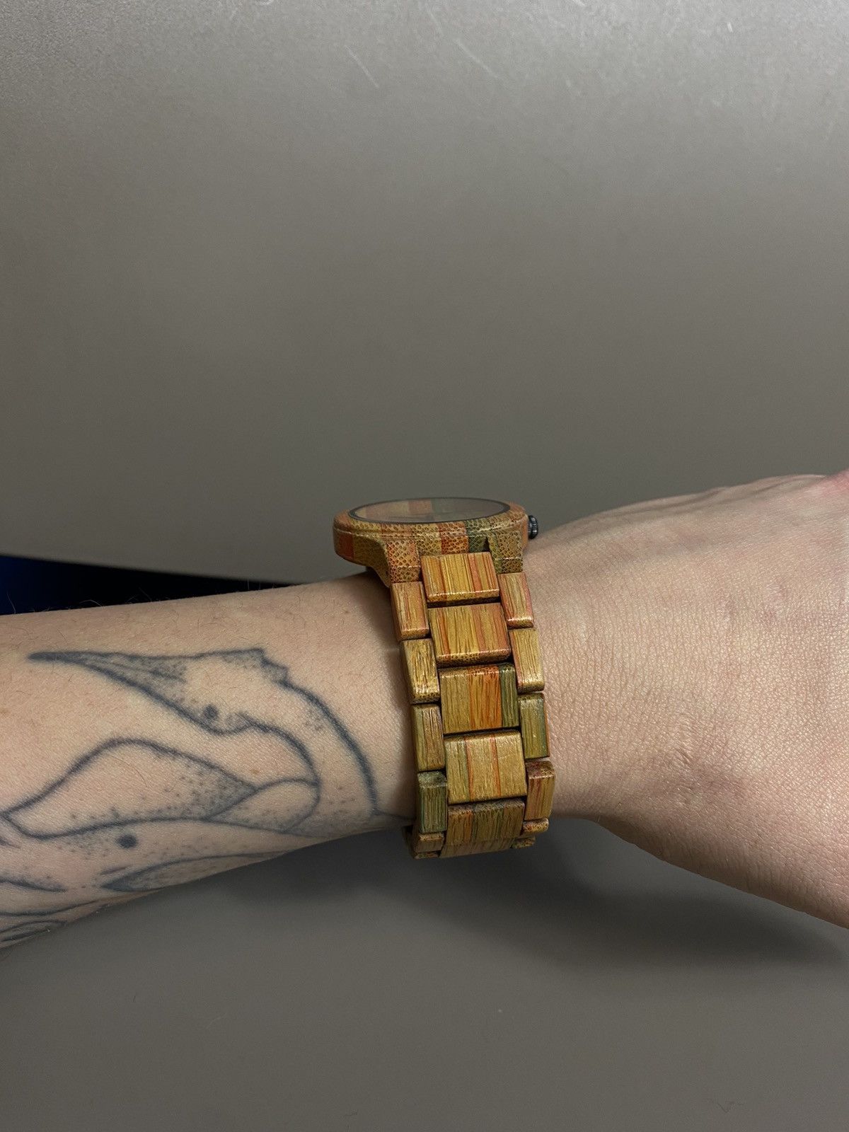 Vintage RARE❗️Futuristic VTG Bewell wooden wristwatch Size ONE SIZE - 4 Thumbnail
