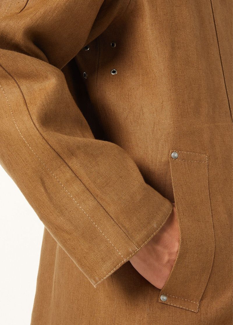 Loro Piana o1w1db10226 FAP1446 Morris Car Coat in Brown Size US XL / EU 56 / 4 - 3 Thumbnail