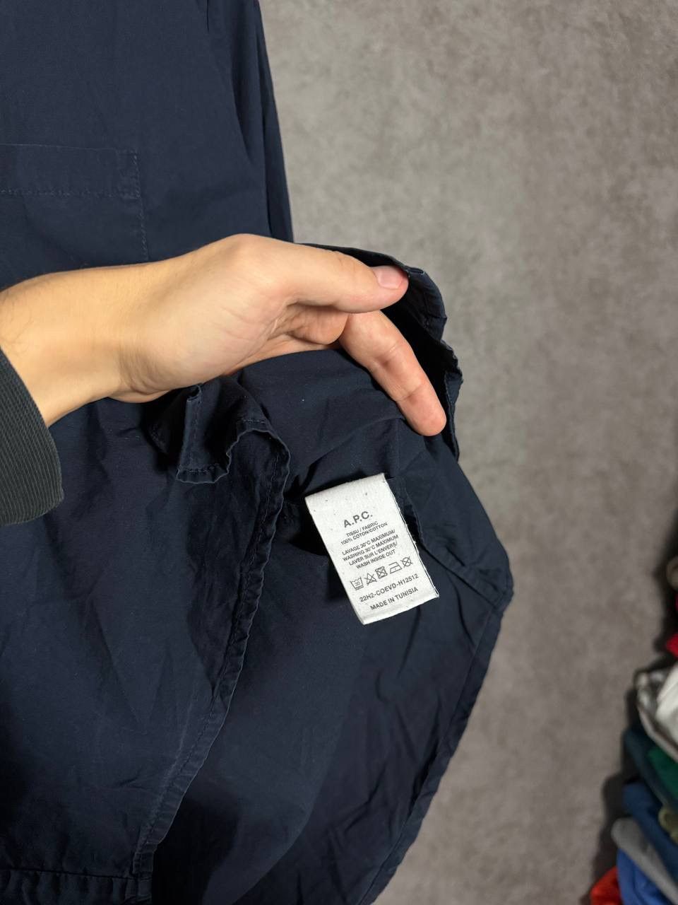 A.P.C. A.P.C rue madame paris luxury designer pocket shirt Size US M / EU 48-50 / 2 - 4 Thumbnail