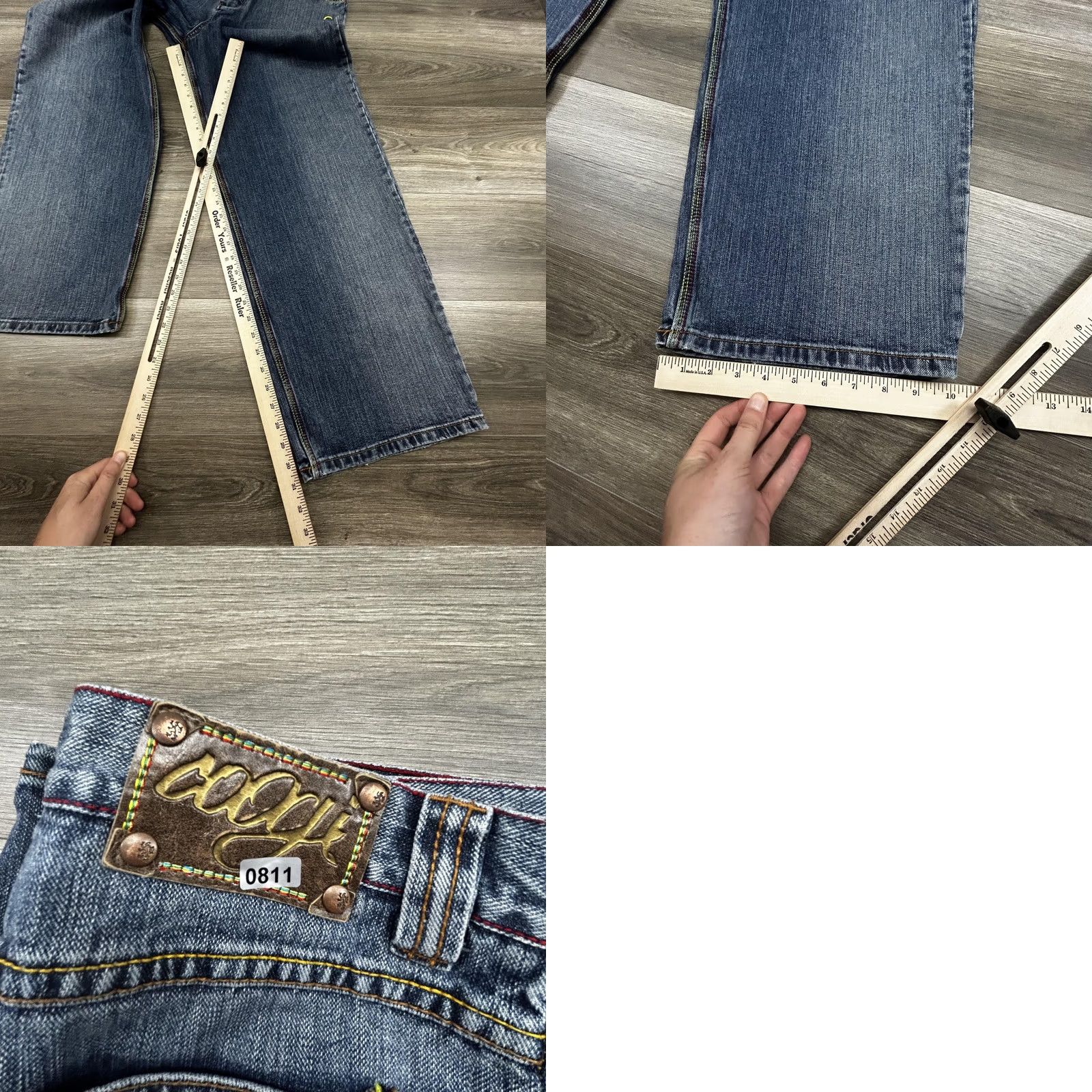 Coogi VINTAGE Coogi Jeans 30x31 Blue Relaxed Wide-Leg Logo Y2K RARE Mens Jeans Size US 30 / EU 46 - 8 Thumbnail