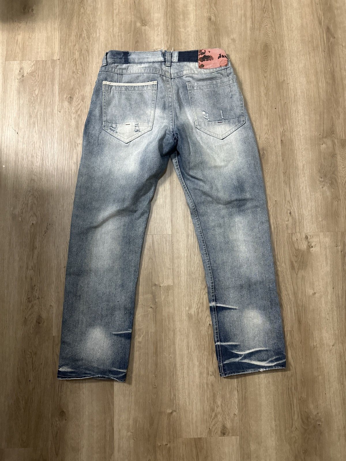 Vintage VINTAGE DISTRESSED DENIM JEANS Size US 32 / EU 48 - 2 Thumbnail