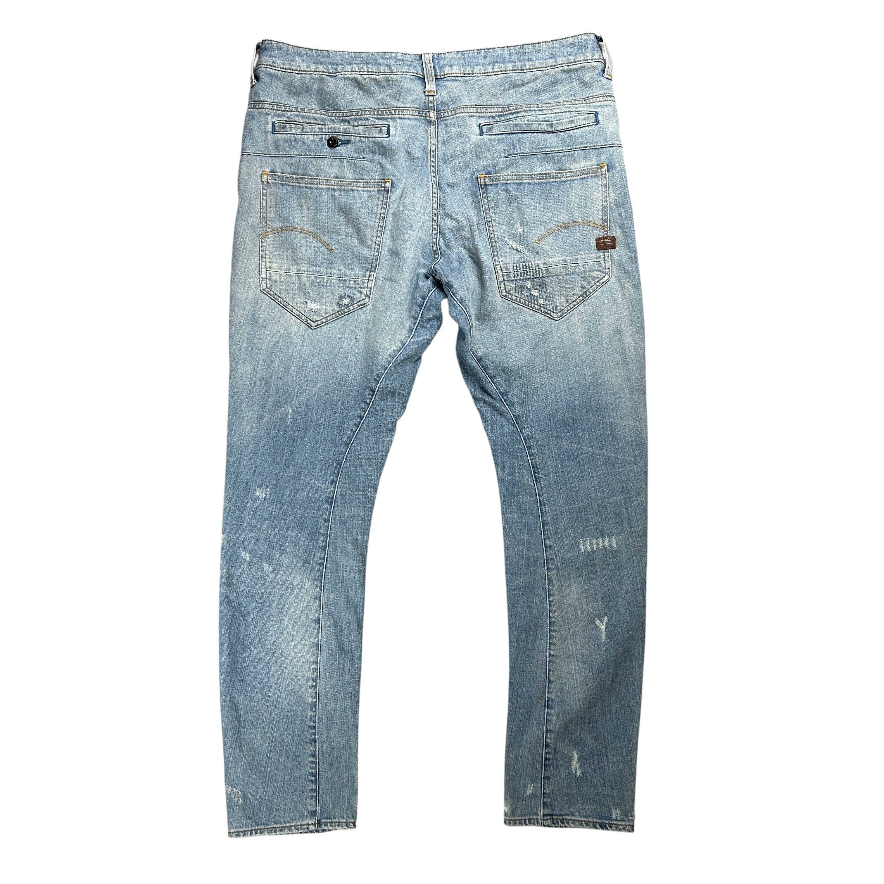 G-Star G-star Raw D-staq 3D Slim Restored Tapered Blue Denim W36L34 Size US 36 / EU 52 - 2 Thumbnail