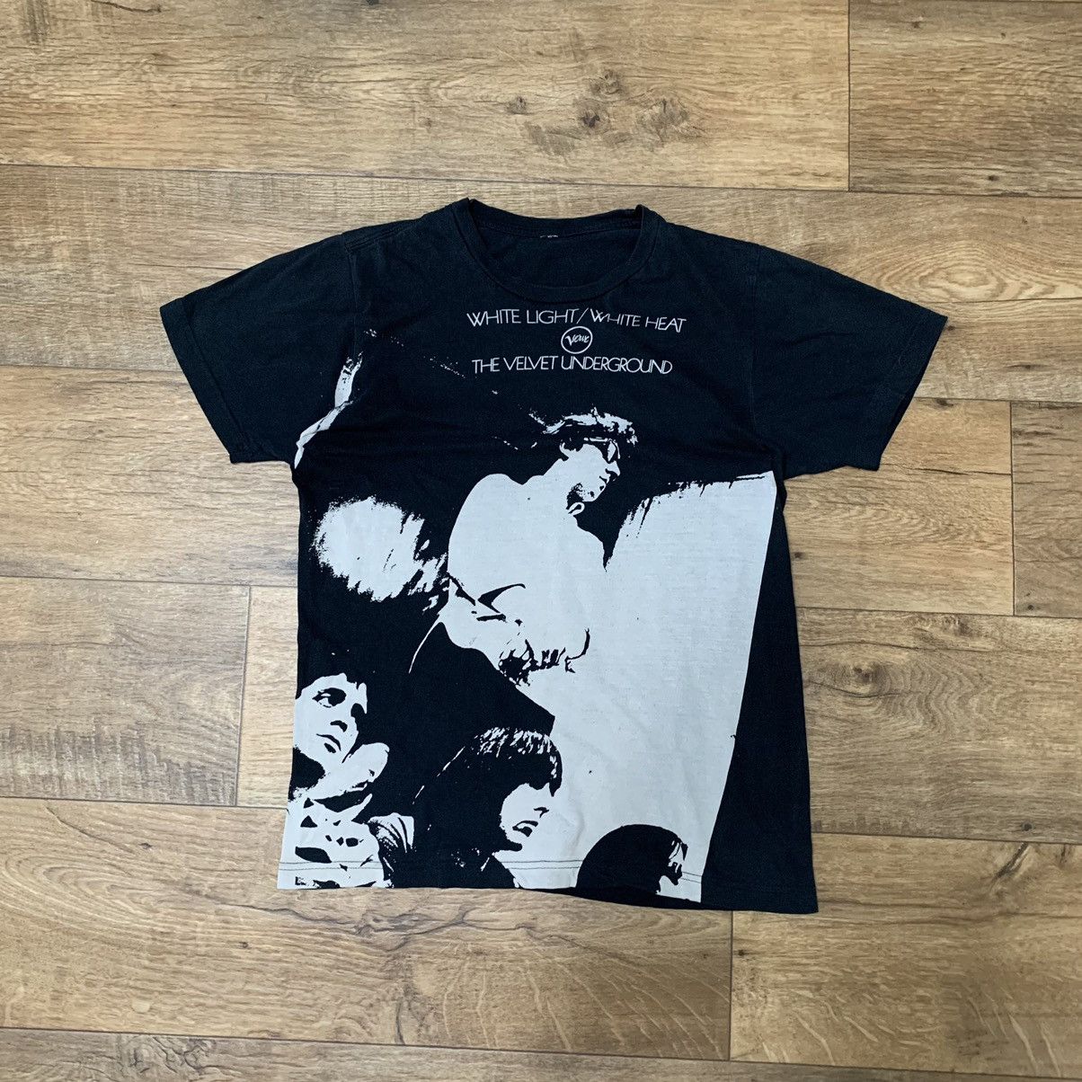 Band Tees × Vintage Vintage 90s The Velvet Underground White Light Rock Punk Tee Size US M / EU 48-50 / 2 - 1 Thumbnail