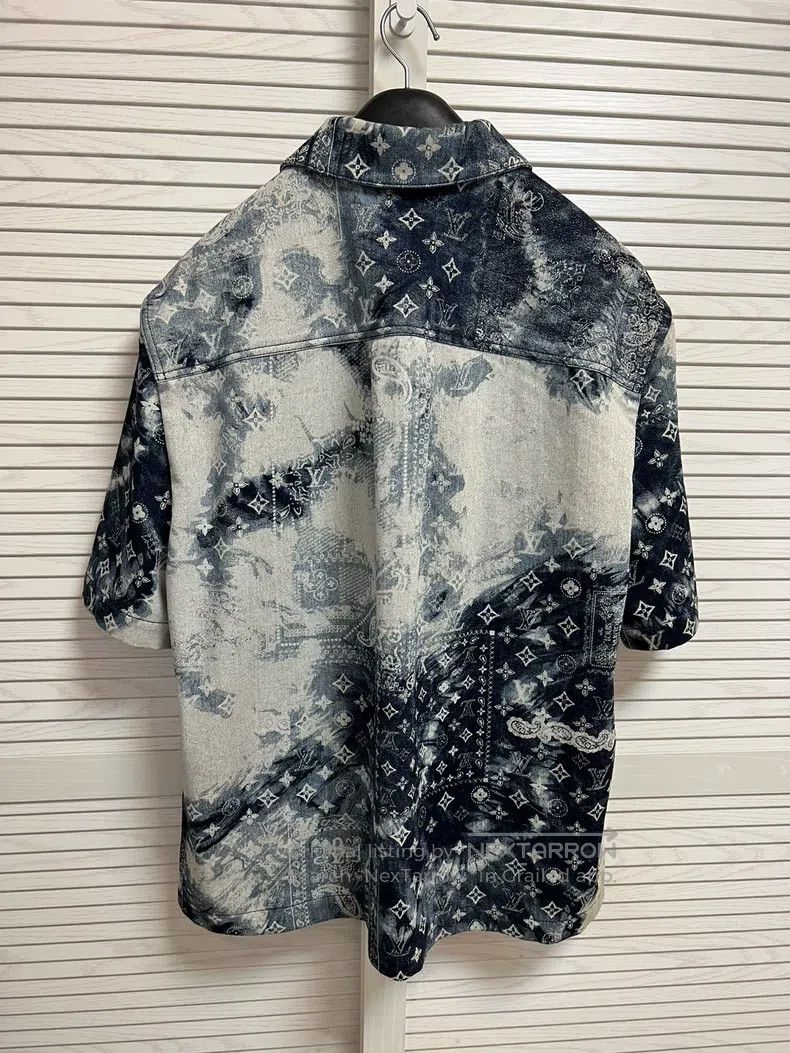 Louis Vuitton Louis Vuitton Jeans Cashew Flower Tie-dyed Short Sleeve Sh Size US XXL / EU 58 / 5 - 2 Thumbnail