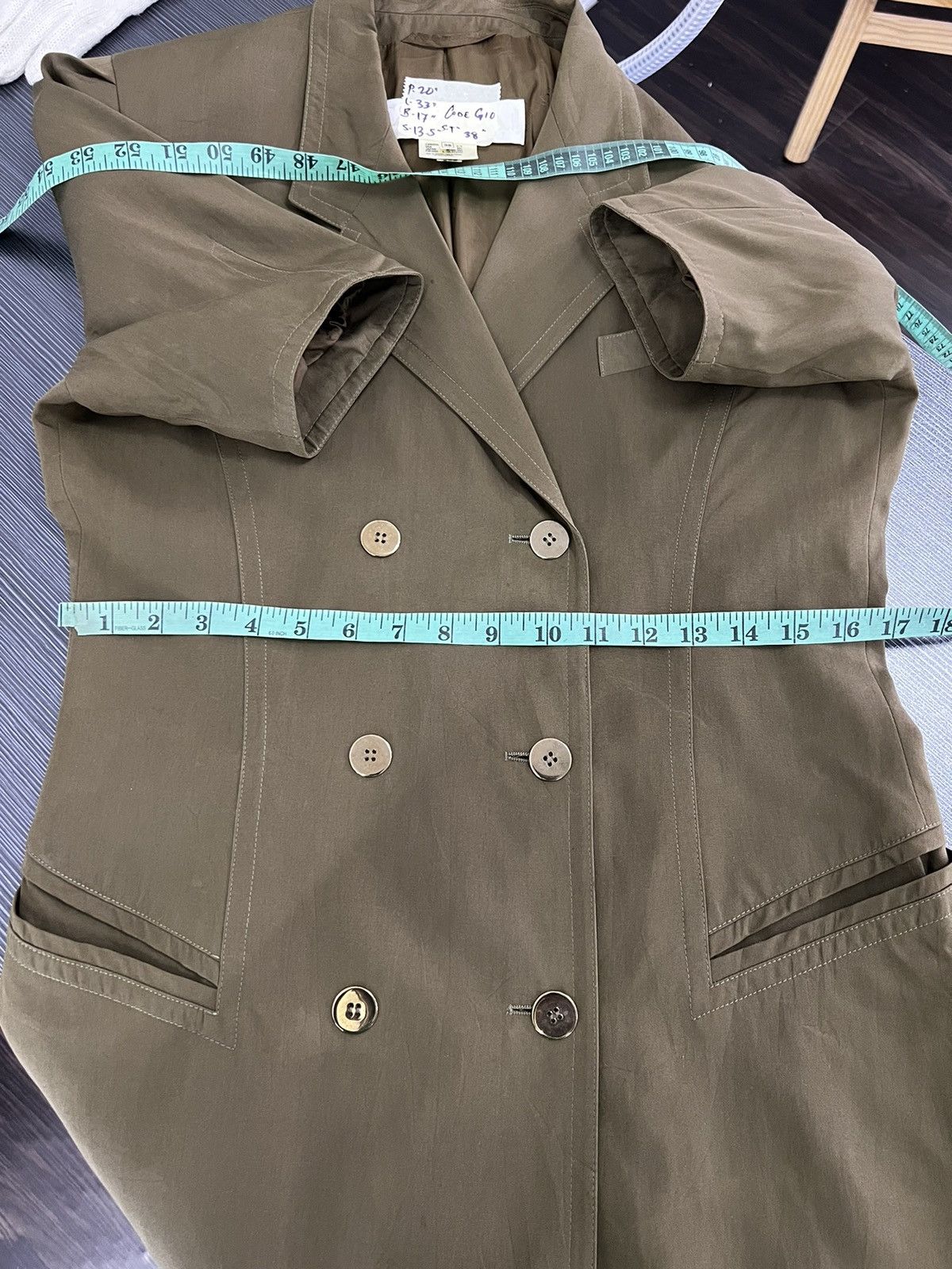 Escada 🔥 ESCADA by Margaretha Ley Silk Double Breasted Coat - 38 Size M / US 6-8 / IT 42-44 - 6 Thumbnail