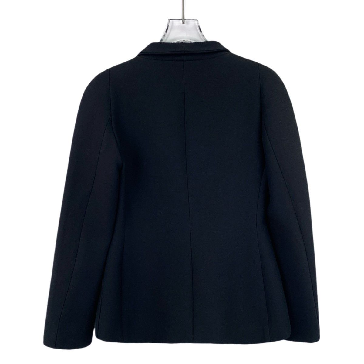 Dior Christian Dior Black Wool Lapel Long Sleeve Blazer Size XXS / US 00 / IT 34 - 2 Thumbnail