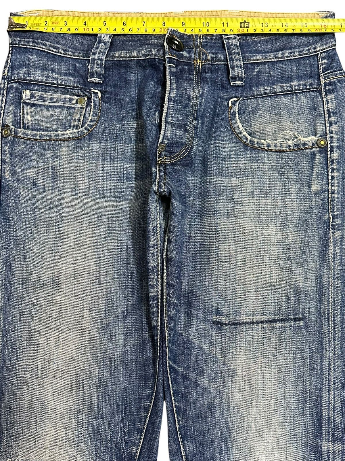 G-Star Vintage Japanese G Star Raw Blue Wash Distress Loose Jeans Size US 32 / EU 48 - 11 Thumbnail