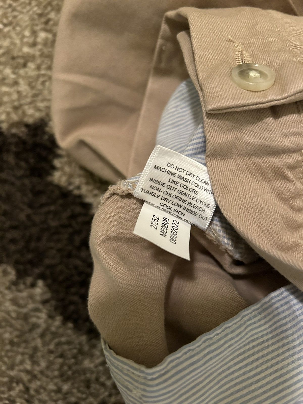 Peter Millar Peter Millar Flat Front Pilot Twill Khaki Pants Pima ME0B06 Size US 34 / EU 50 - 9 Thumbnail