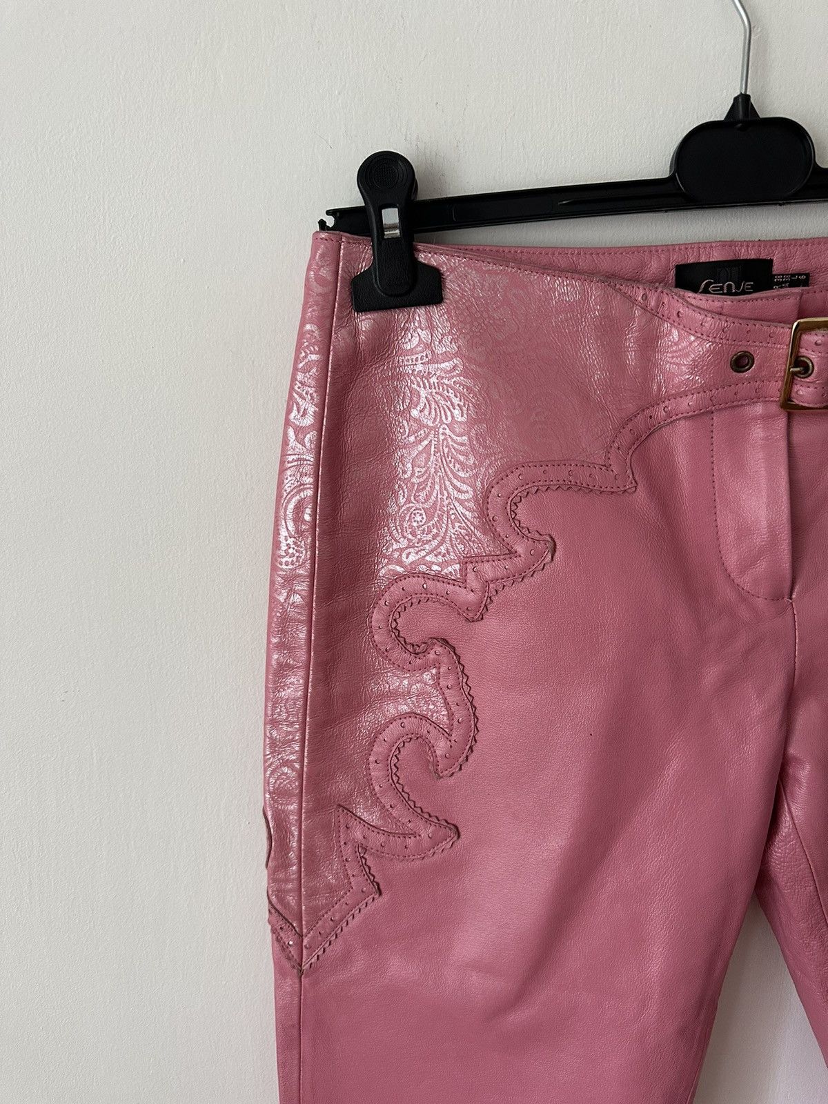 Vintage Leather Capri Pants pink size S Size 27" / US 4 / IT 40 - 7 Thumbnail
