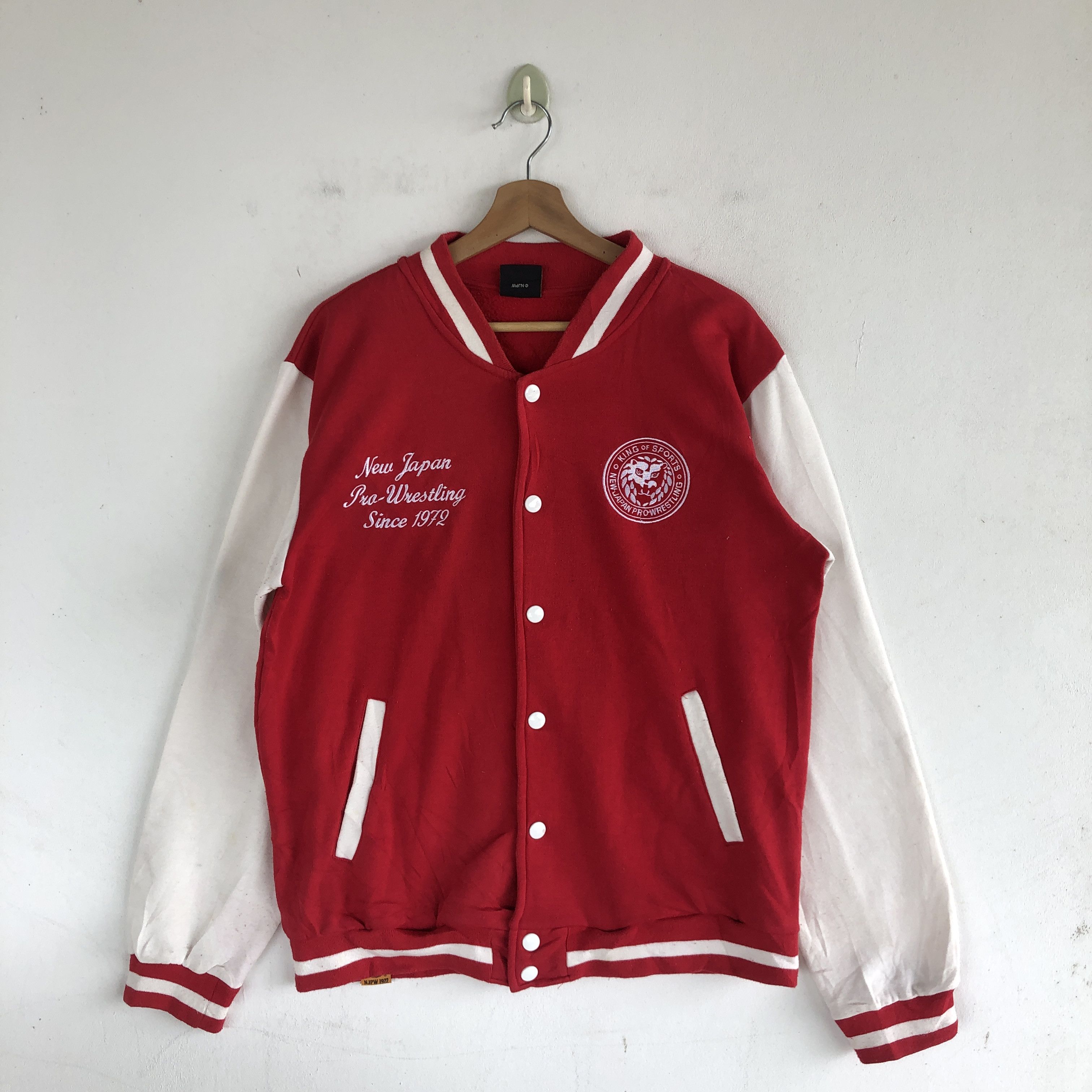 Japanese Brand Vintage Japan Pro Wrestling Varsity Sweater Sweatshirt Size US M / EU 48-50 / 2 - 1 Thumbnail