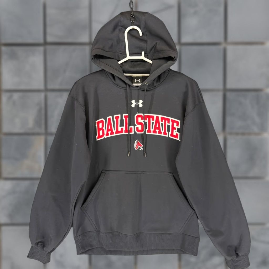 Under Armour Under Armour Ball State Cardinals Hoodie Sweatshirt Black Small SM Athletic Size US S / EU 44-46 / 1 - 1 Thumbnail
