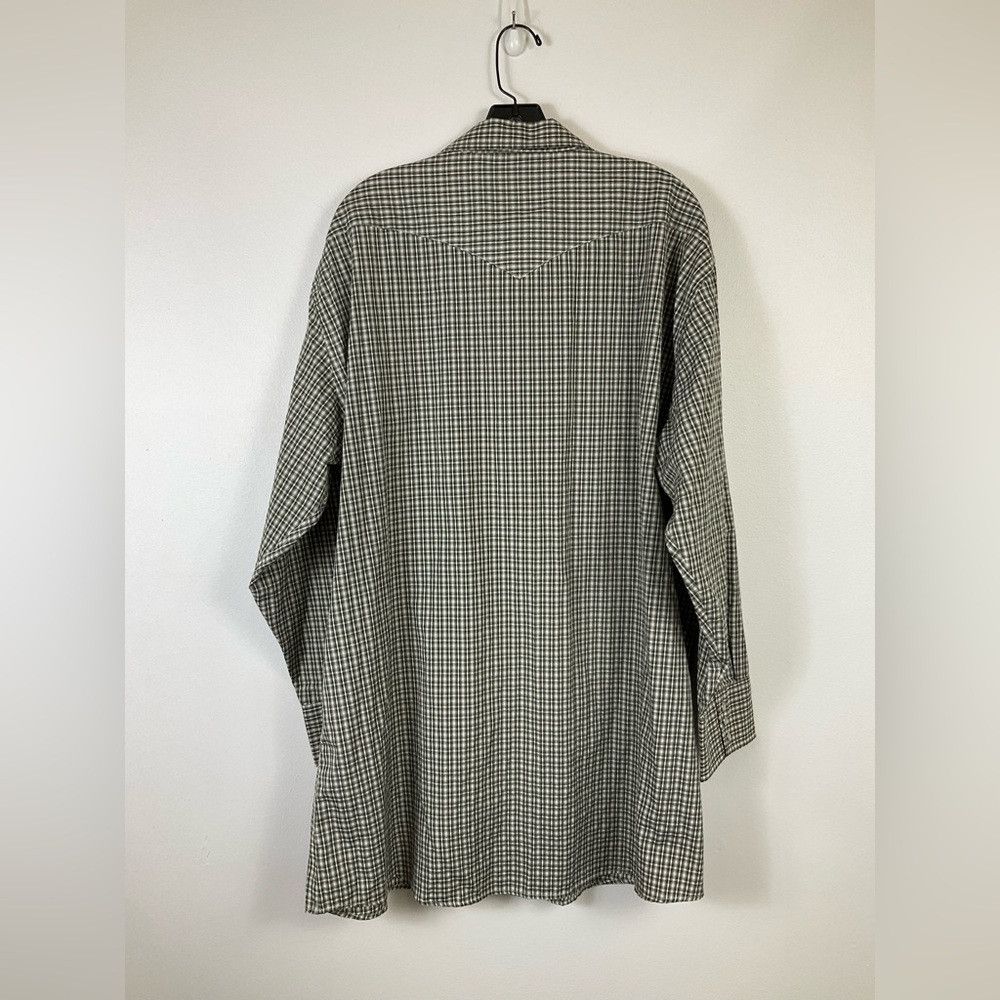 Other PANHANDLE SLIM Green Western Yoke Pearl Snap Plaid Shirt Size US XL / EU 56 / 4 - 3 Thumbnail