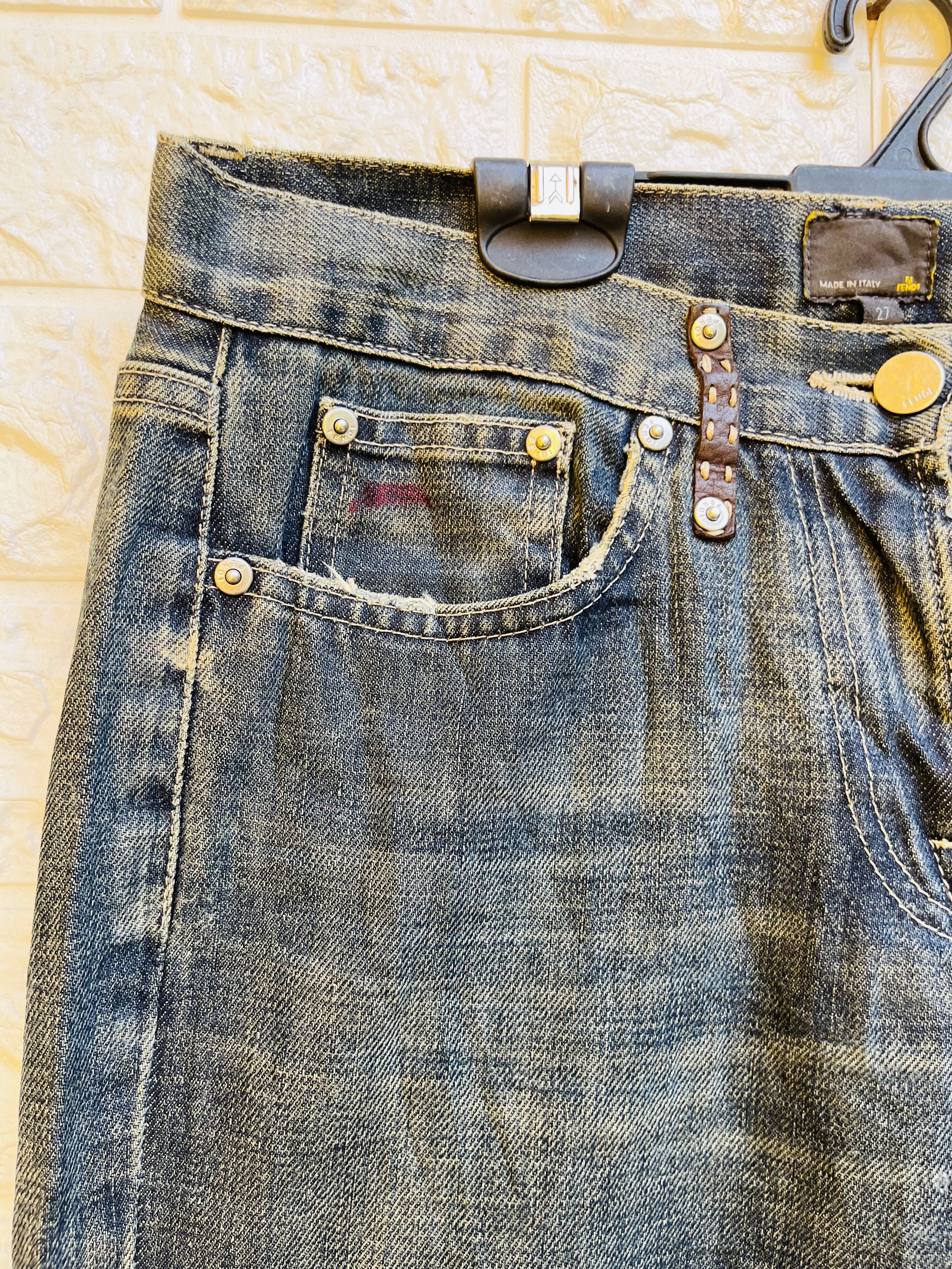 Fendi Vintage Fendi Distressed Designer Fashion Style Size US 30 / EU 46 - 7 Thumbnail