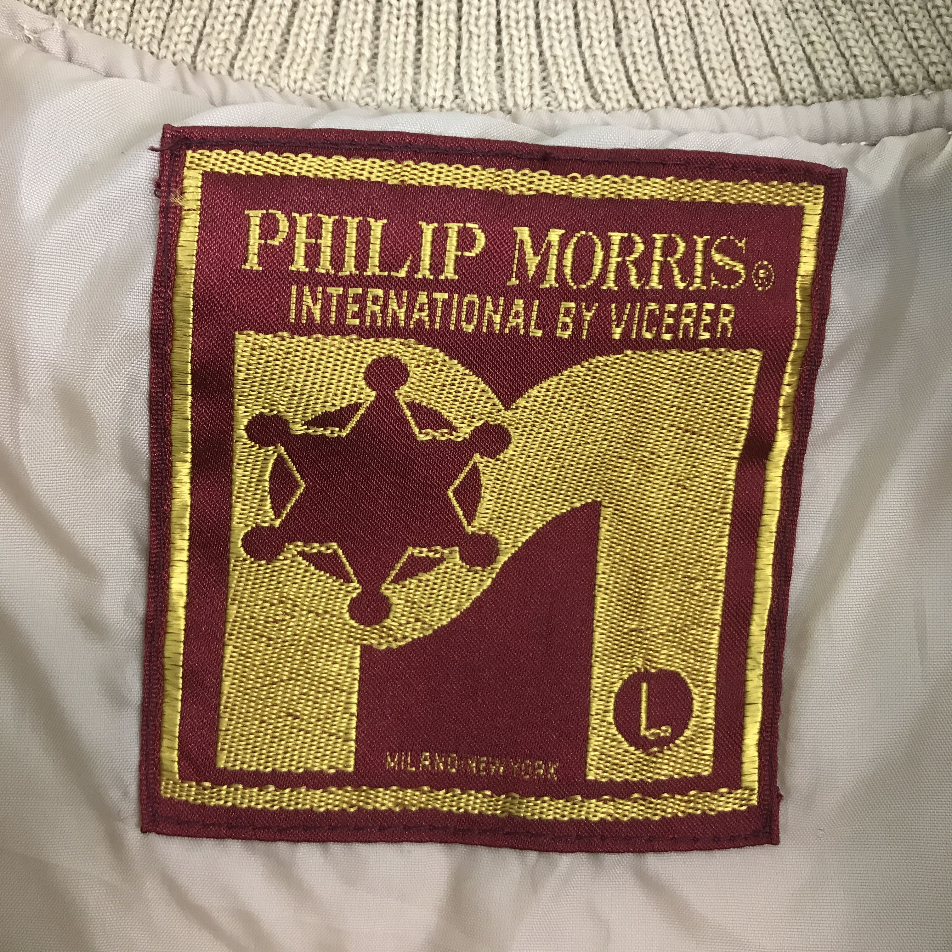 Japanese Brand philip morris japan varsity jacket Size US L / EU 52-54 / 3 - 11 Thumbnail