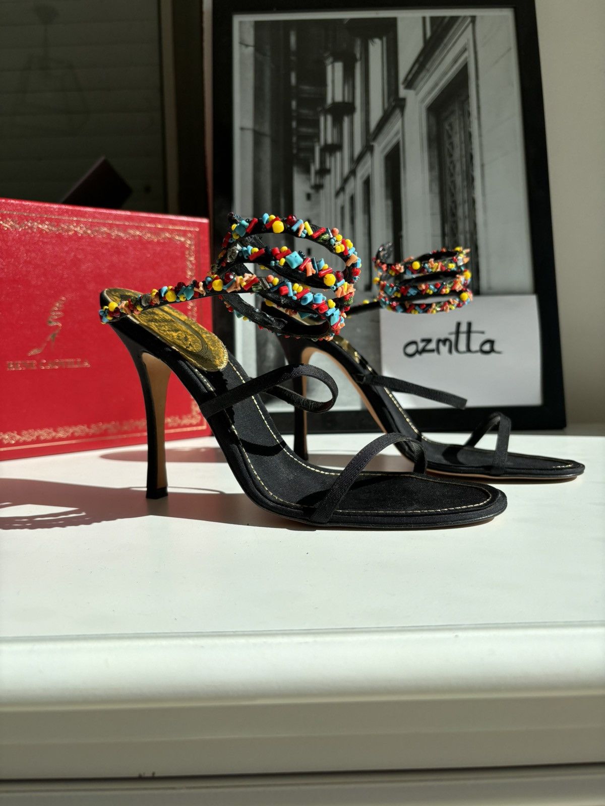 Rene Caovilla René Caovilla vintage heels Size US 8.5 / IT 38.5 - 1 Thumbnail