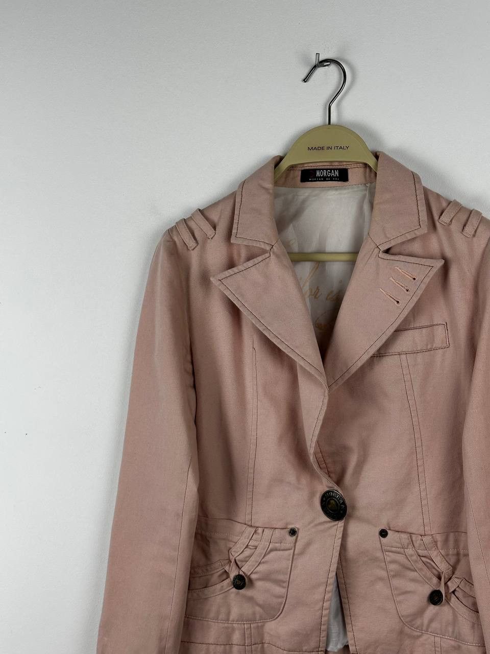 Morgan Homme × Vintage Morgan de Toi Avant Garde Y2K Pink Blazer Jacket Size S / US 4 / IT 40 - 3 Thumbnail