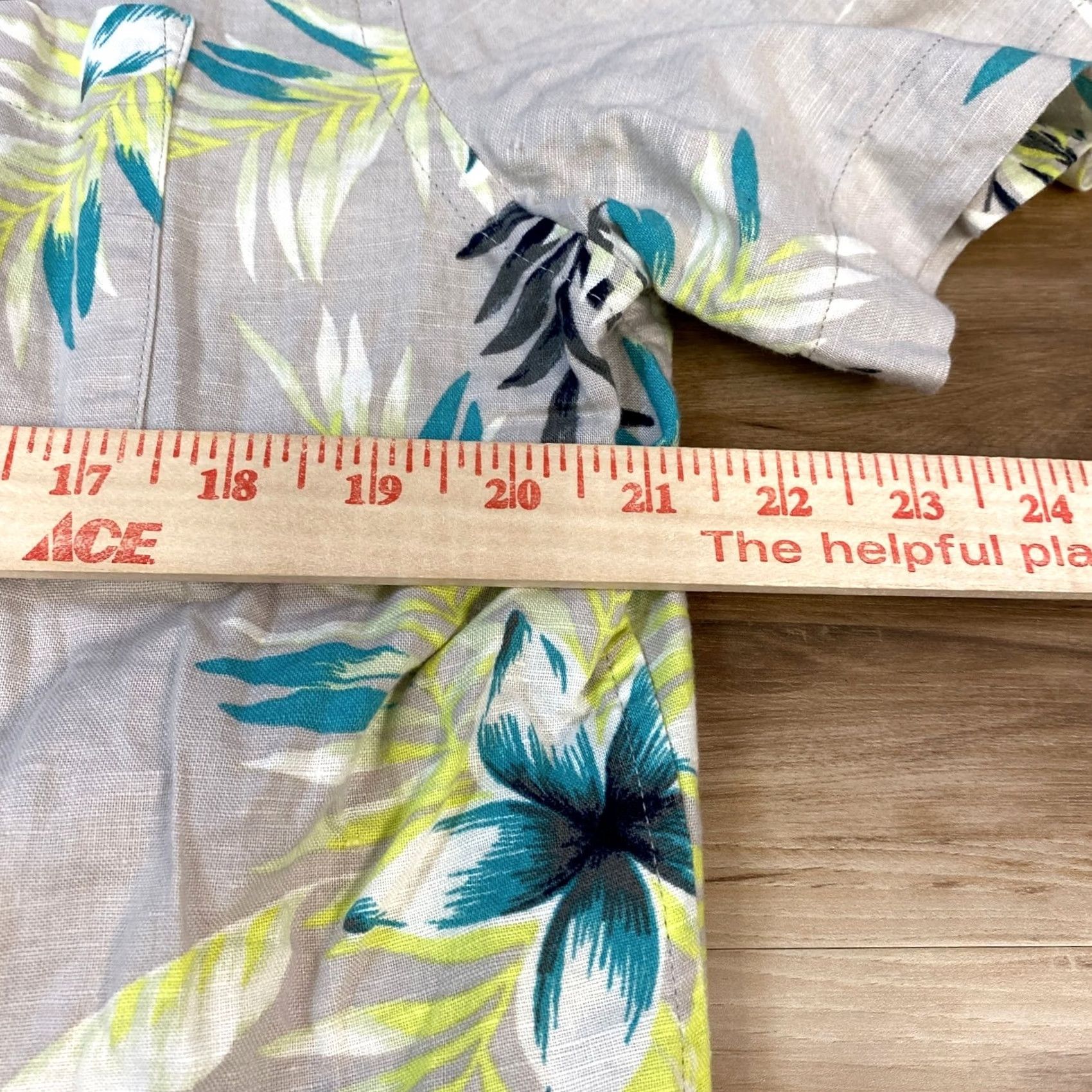 Banana Republic Banana Republic Shirt Men Large Slim Fit Linen Blend Floral Gray Summer Size US L / EU 52-54 / 3 - 7 Thumbnail