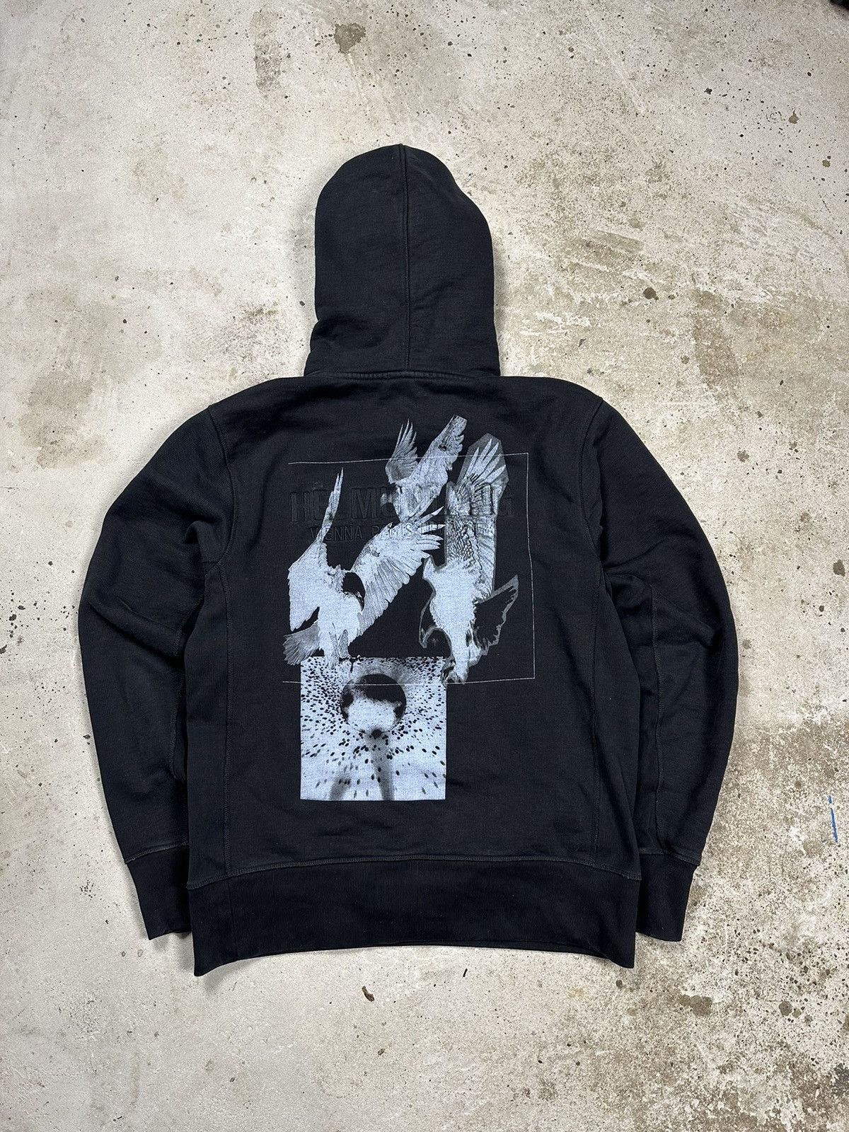 Helmut Lang Black Embroidery Eagle Hoodie Sweatshirt