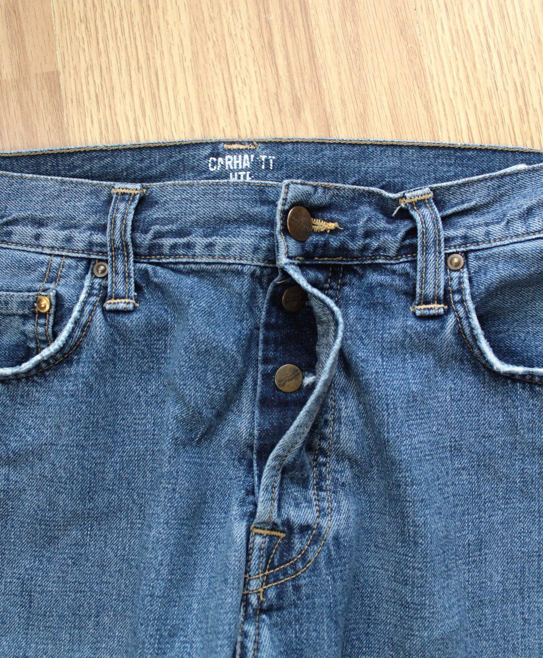 Carhartt 🔥 Carhartt WIP Vintage Logo Klondike Pant Denim Blue Jeans Size US 32 / EU 48 - 4 Thumbnail