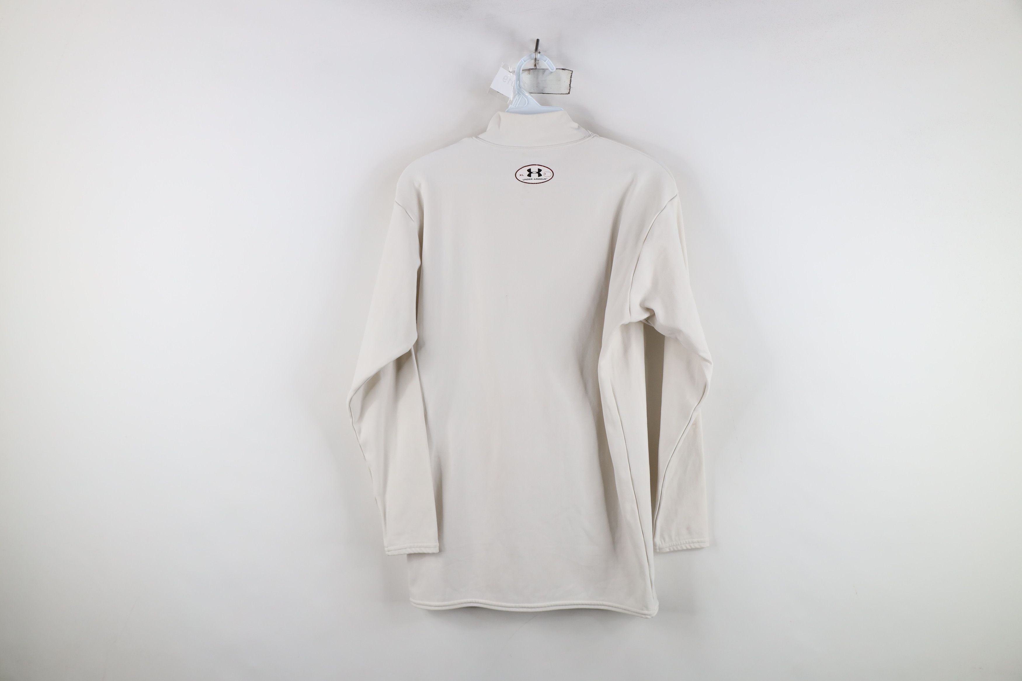 Under Armour Under Armour ColdGear Compression Mock Neck T-Shirt White Size US XL / EU 56 / 4 - 12 Thumbnail