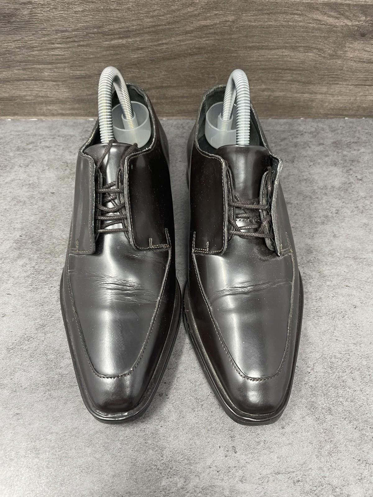 Cos COS Shoes Womens Size 8 (38) Derby Brown Leather Lace Up Size US 8 / IT 38 - 3 Thumbnail