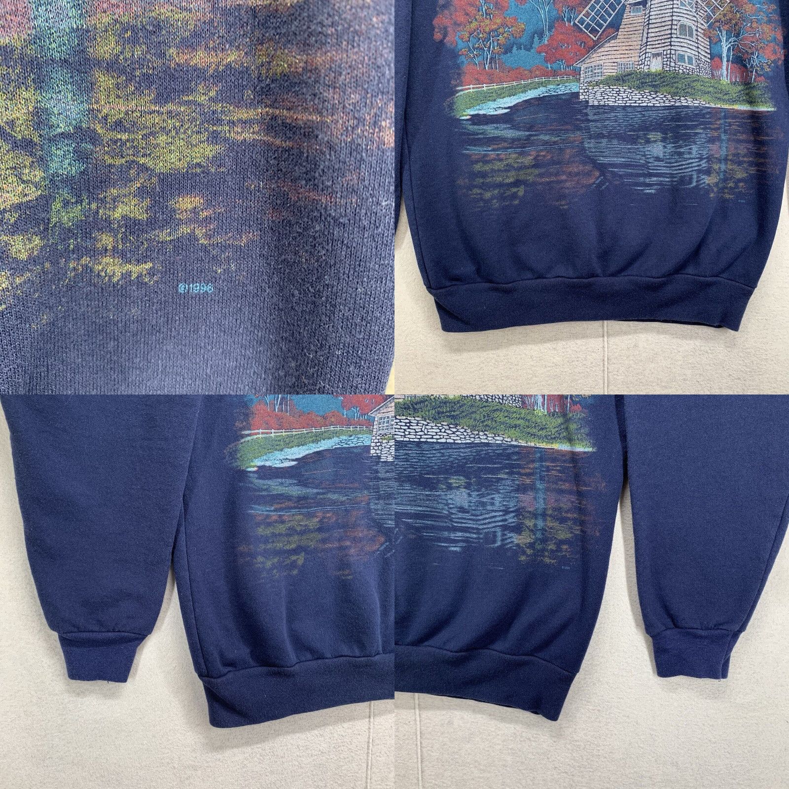 Vintage VINTAGE Nutcracker Sweatshirt Unisex Adults Small Blue Crew Neck Pullover Long Sleeve Graphic Print Nature 80s 90s Hiking Outdoor Size US S / EU 44-46 / 1 - 8 Thumbnail