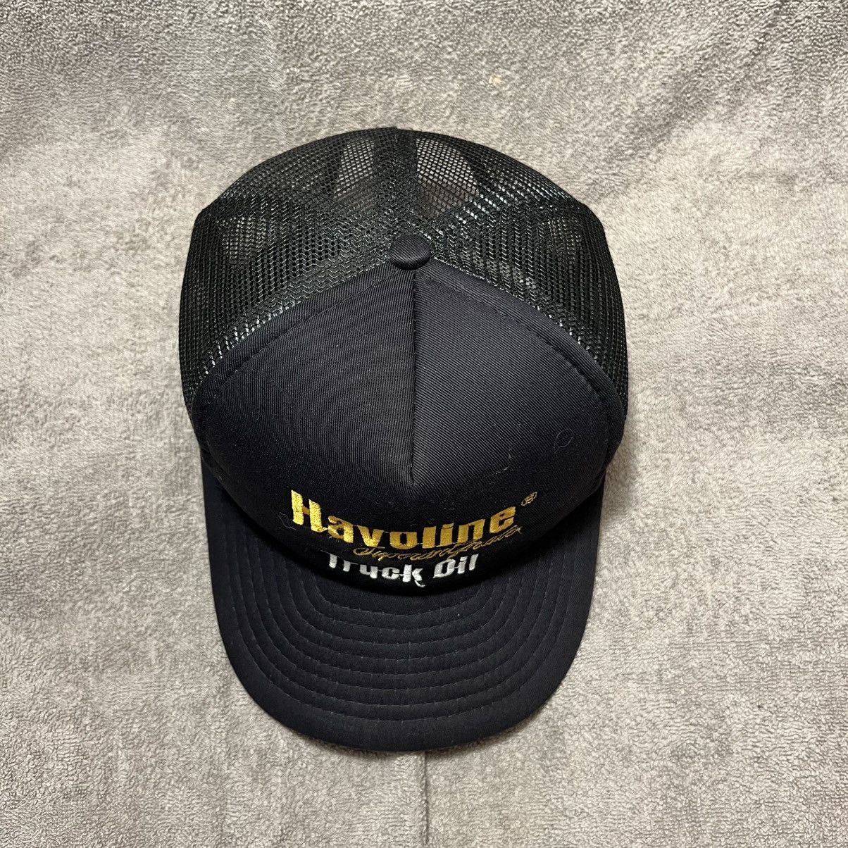 Vintage Vintage 80s Havoline Oil Mesh Trucker Hat SnapBack Logo Size ONE SIZE - 5 Thumbnail