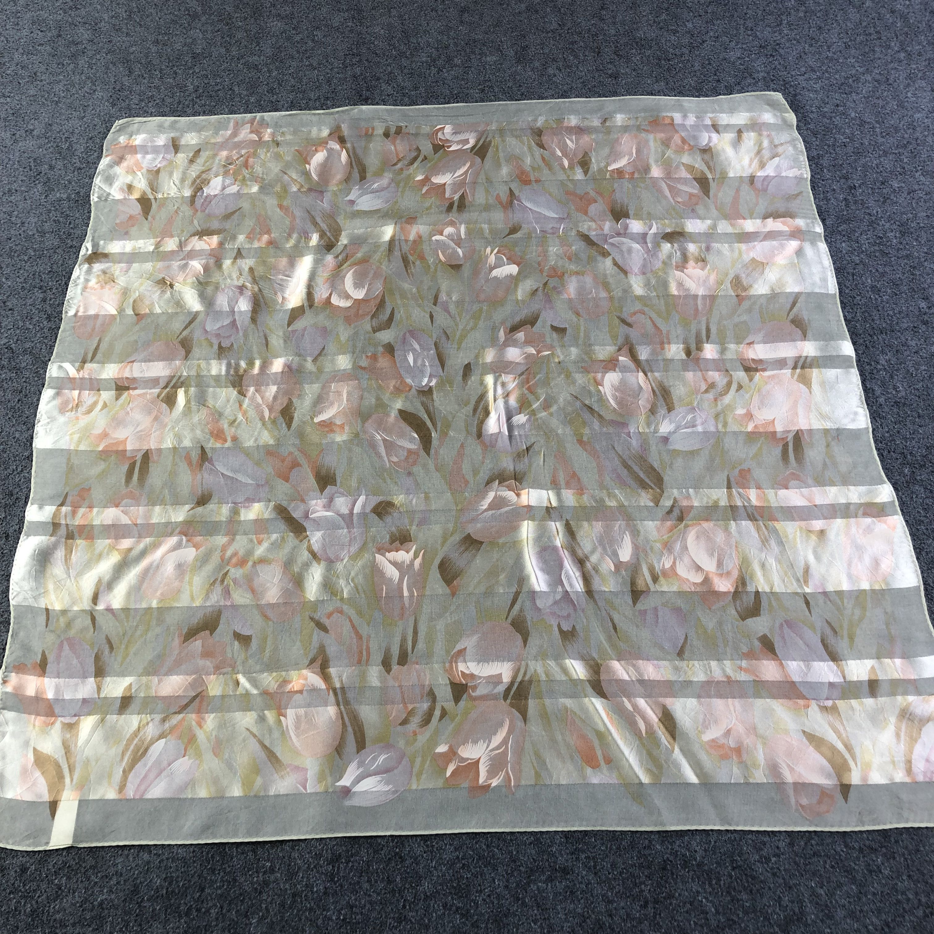 Hardy Amies Hardy Amies Slit Thread Silk Scarf M860 Size ONE SIZE - 1 Thumbnail