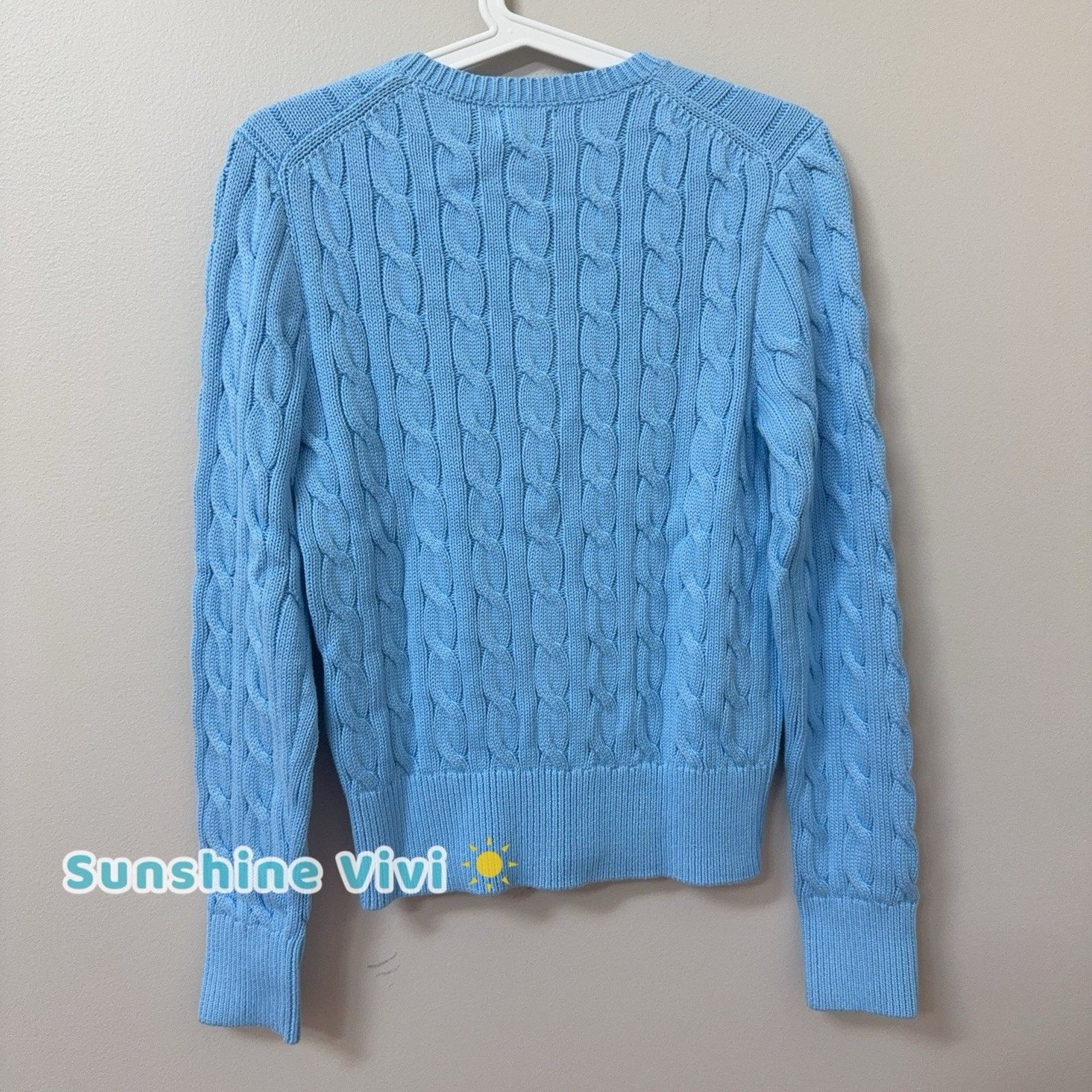 Polo Ralph Lauren NWT Polo Ralph Lauren Women Cardigan Sweater BLUE medium Size M / US 6-8 / IT 42-44 - 4 Thumbnail